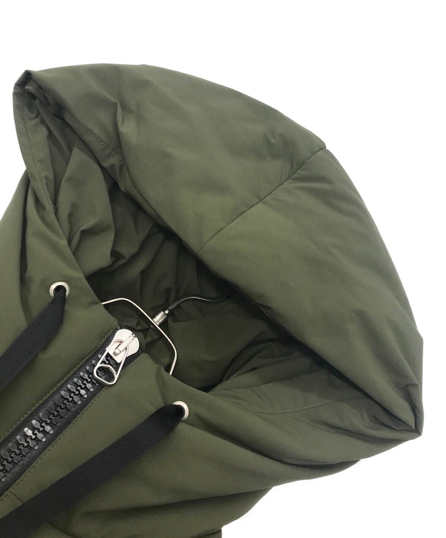 OAMC (オーエーエムシー) GREEN PUFFER JACKET WITH HOODグリーンパフジャケットウィズフーディ グリーン サイズ:Ｓ