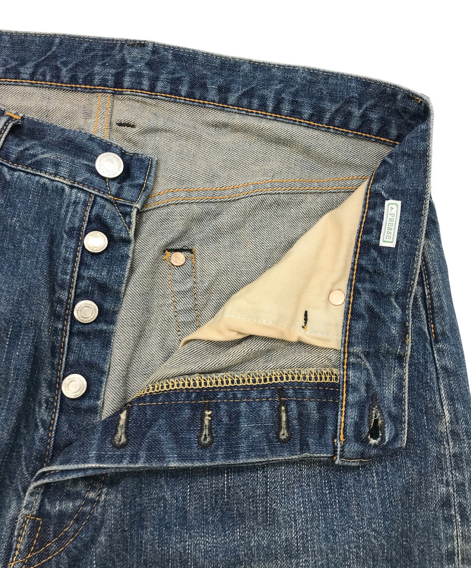 中古・古着通販】A.PRESSE (アプレッセ) Washed Denim Wide Pants