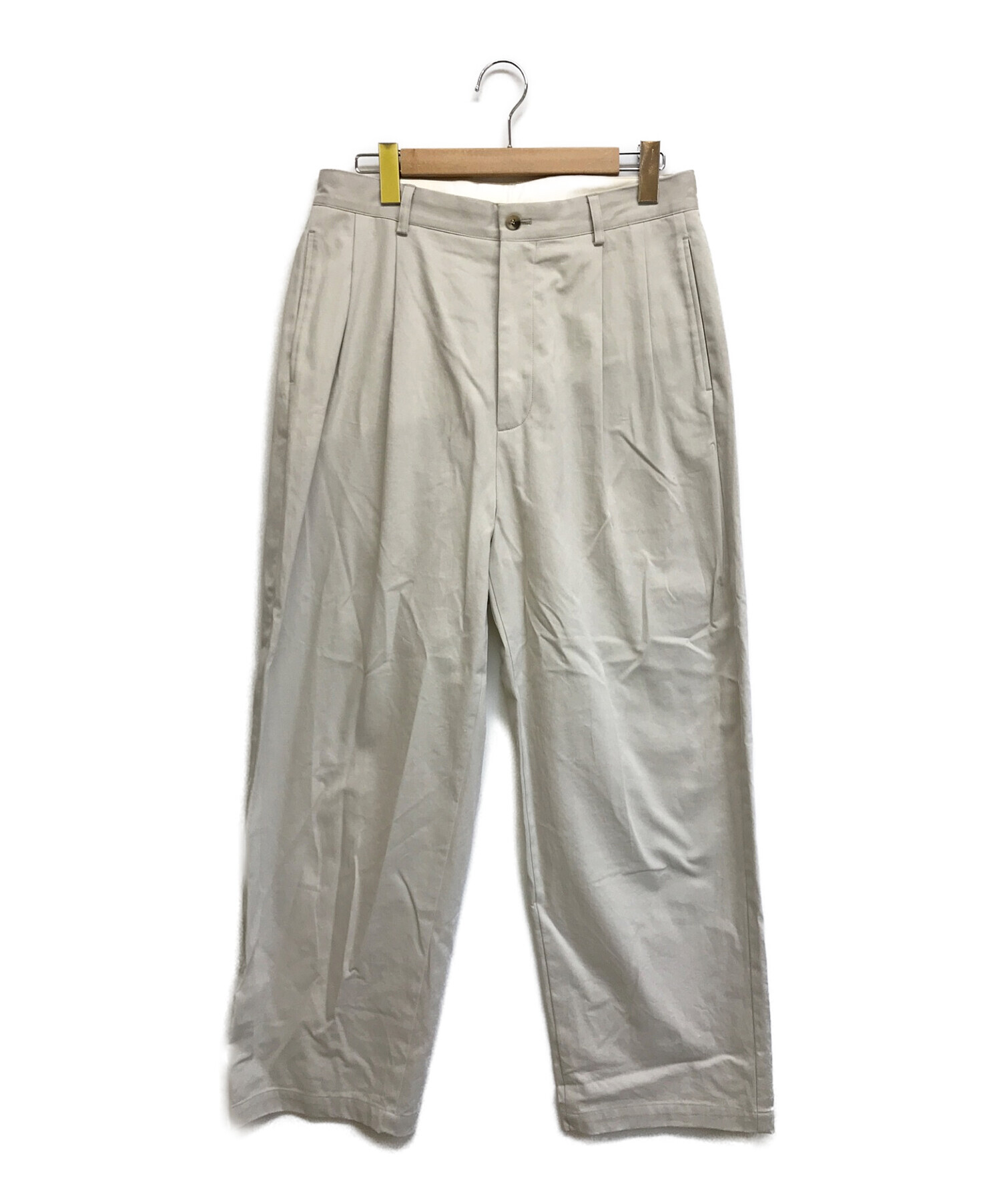 A.PRESSE (アプレッセ) Chino Trousers/チノトラウザーズ ホワイト サイズ:2