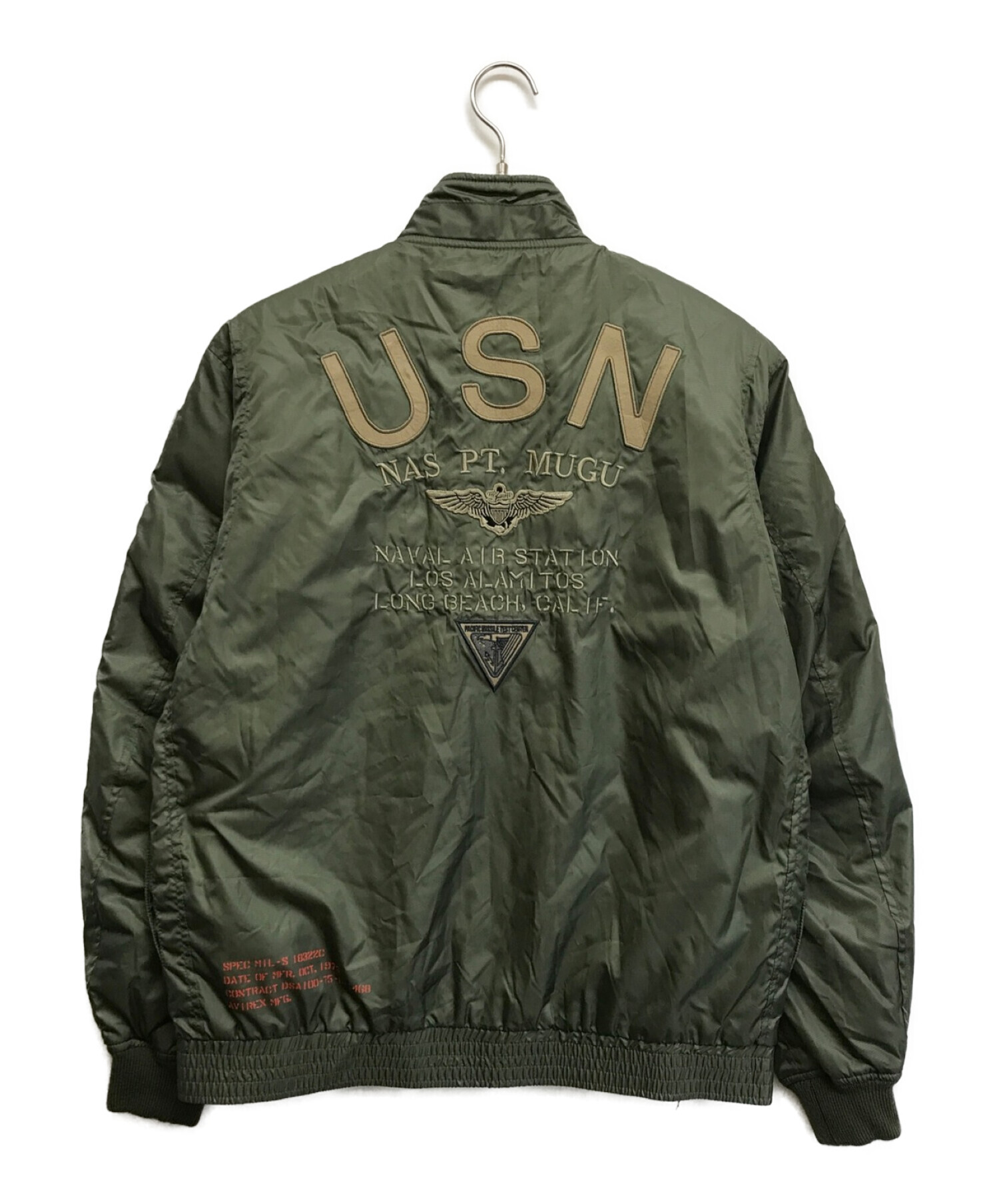 AVIREX (アヴィレックス) WEP JACKET“U.S.N”/ウェップジャケット グリーン サイズ:XL