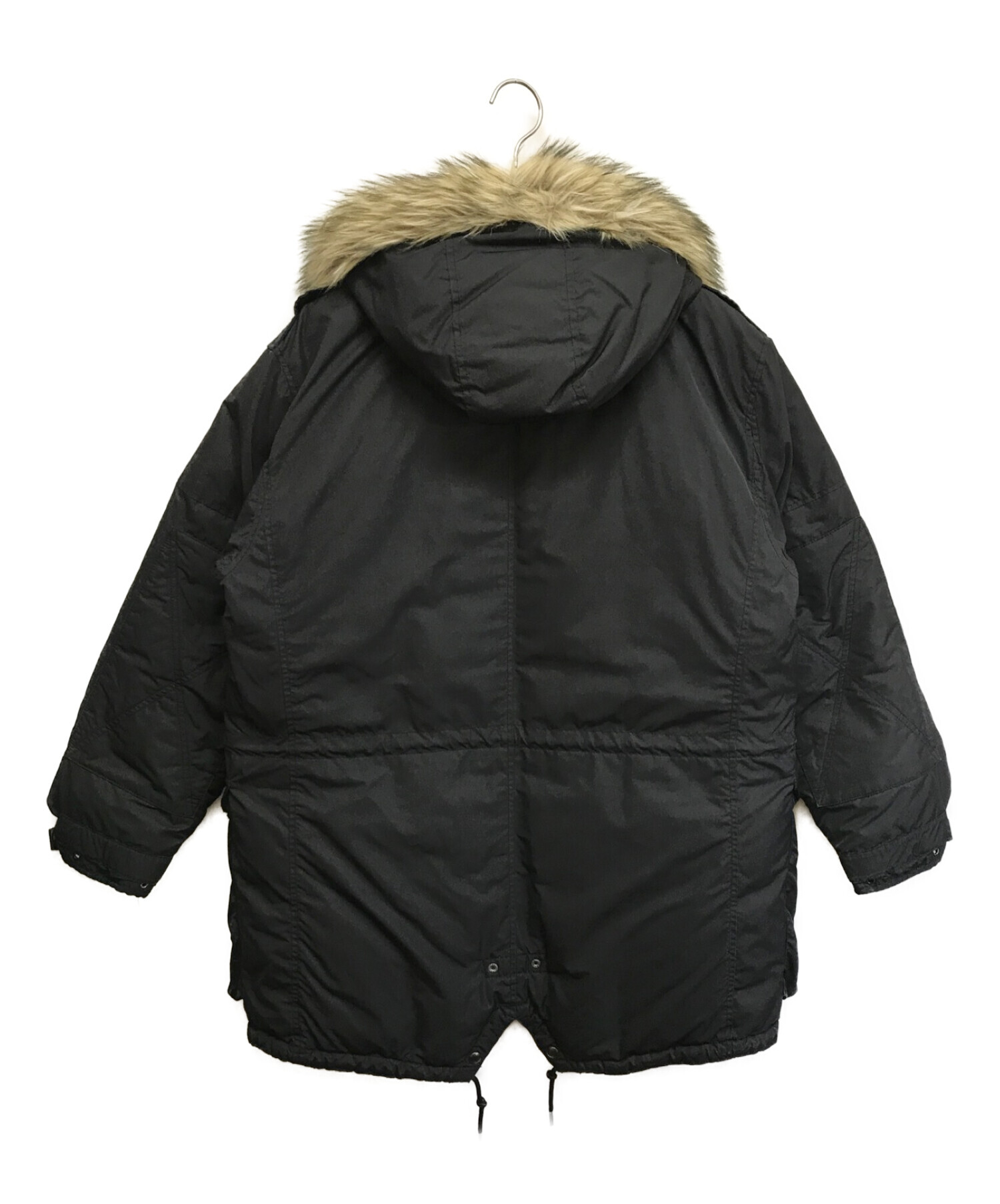 ポロラルフローレン ブラックコート　ミリタリー　ジャケット皮革羊革