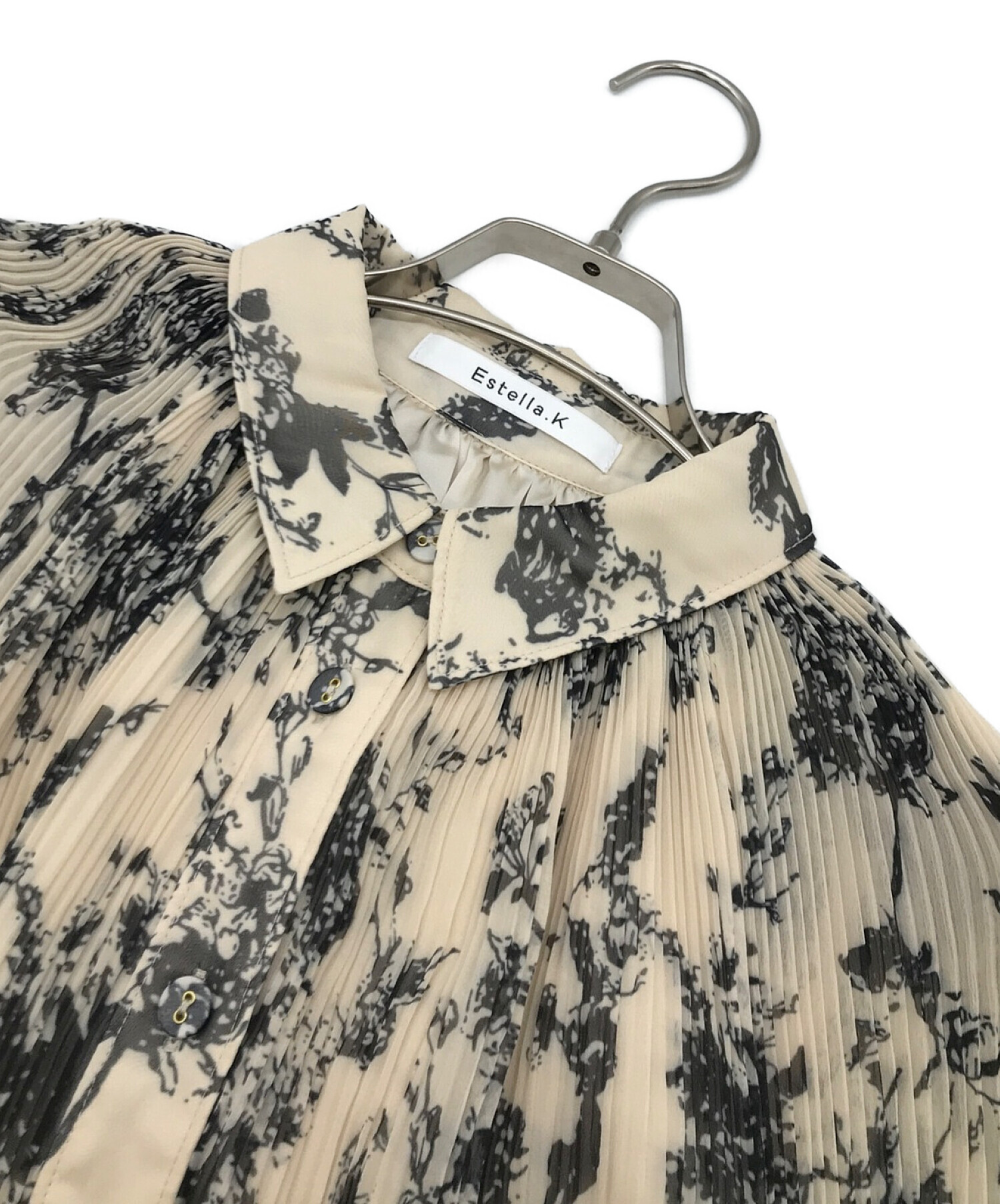 Estella.K (エステラケー) Merida Floral Belted Dress ベージュ サイズ:F