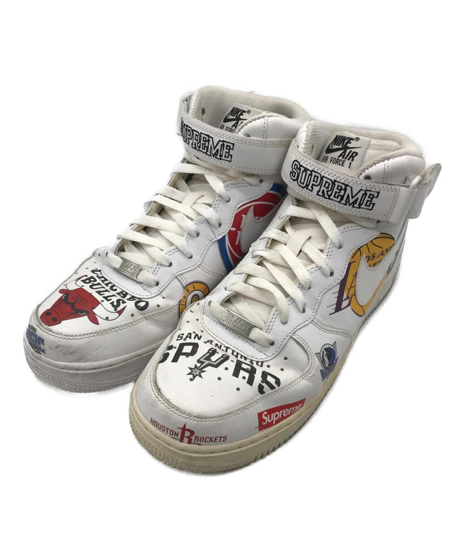 NIKE × Supreme (ナイキ × シュプリーム) エアフォース1ミッド07 ホワイト サイズ:28.0㎝