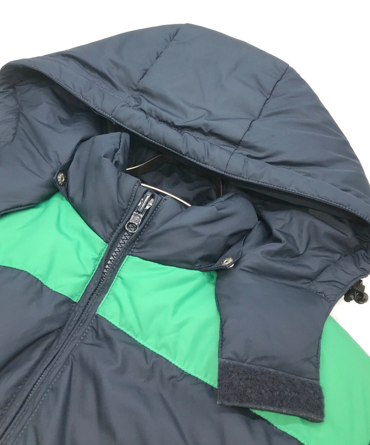 12AW Reversible Striped Down Jacket グリーンSup - ダウンジャケット