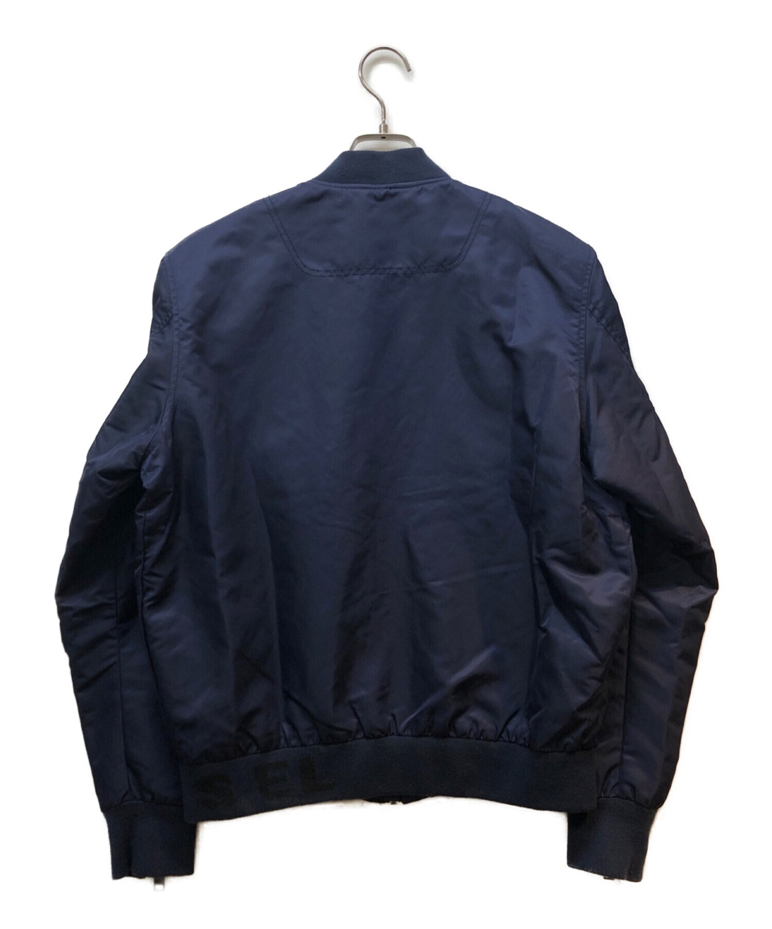 DIESEL (ディーゼル) デニム切替MA-1ジャケット ネイビー サイズ:L