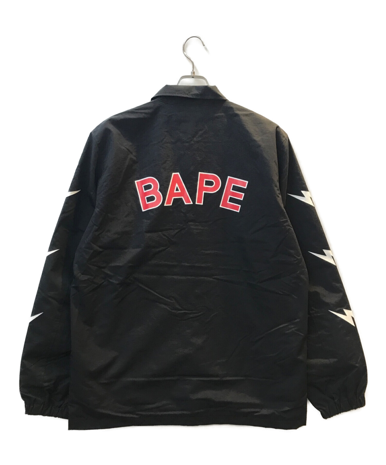 中古・古着通販】A BATHING APE (ア ベイシング エイプ) コーチジャケット ブラック サイズ:L｜ブランド・古着通販  トレファク公式【TREFAC FASHION】スマホサイト