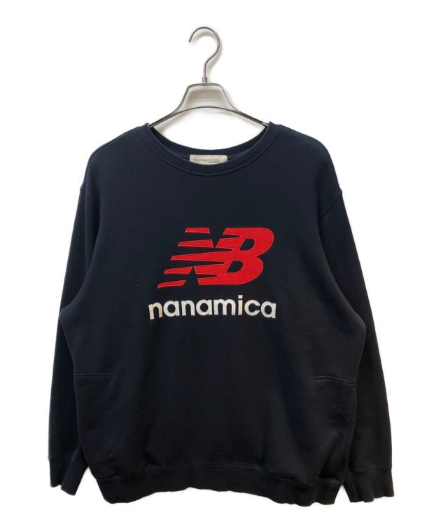 TOKYO DESIGN STUDIO NEW BALANCE × NANAMICA (トウキョウデザインスタジオ ニューバランス × ナナミカ)  オーバーサイズスウェット ネイビー サイズ:XL