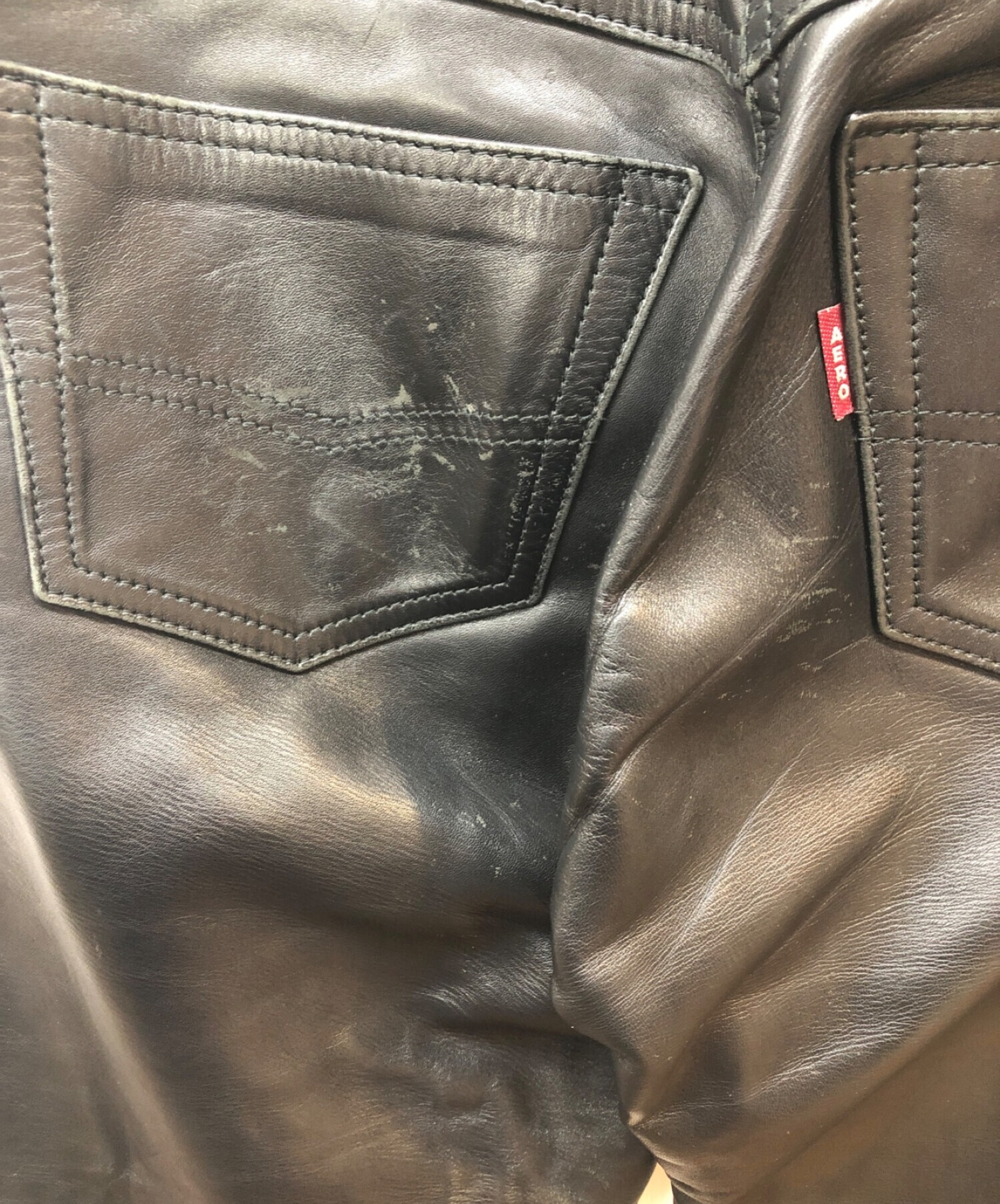 中古・古着通販】Aero LEATHER (エアロレザー) ステアハイドパンツ ...