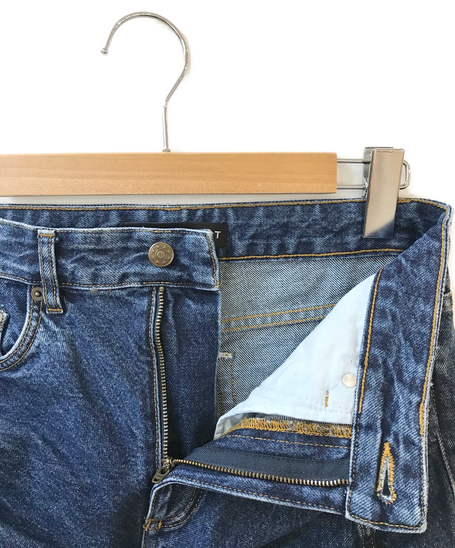 中古・古着通販】Y. PROJECT (ワイプロジェクト) ruffle pocket jeans