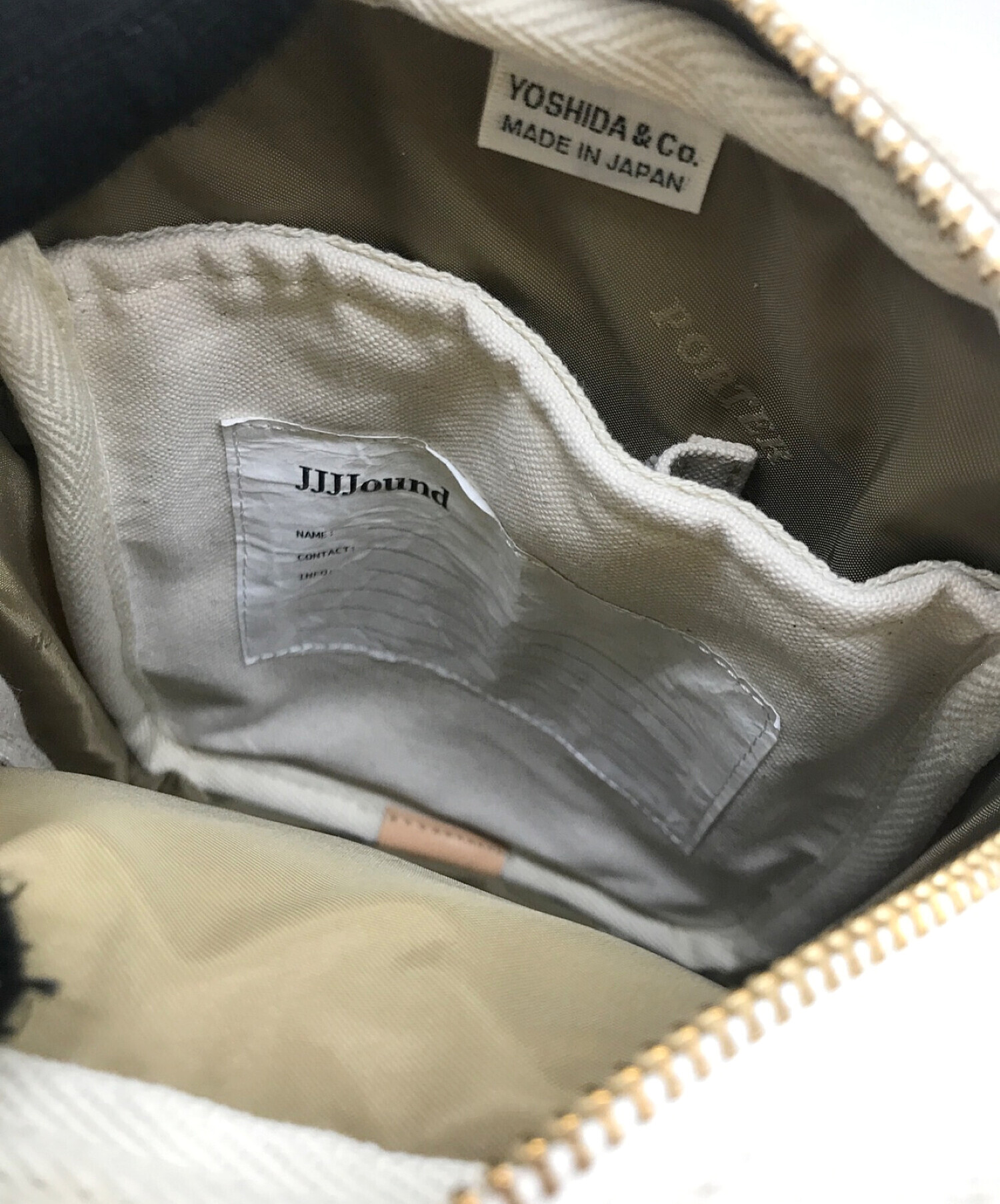 PORTER (ポーター) JJJJound (ジョウンド) PASSPORT BAG ホワイト