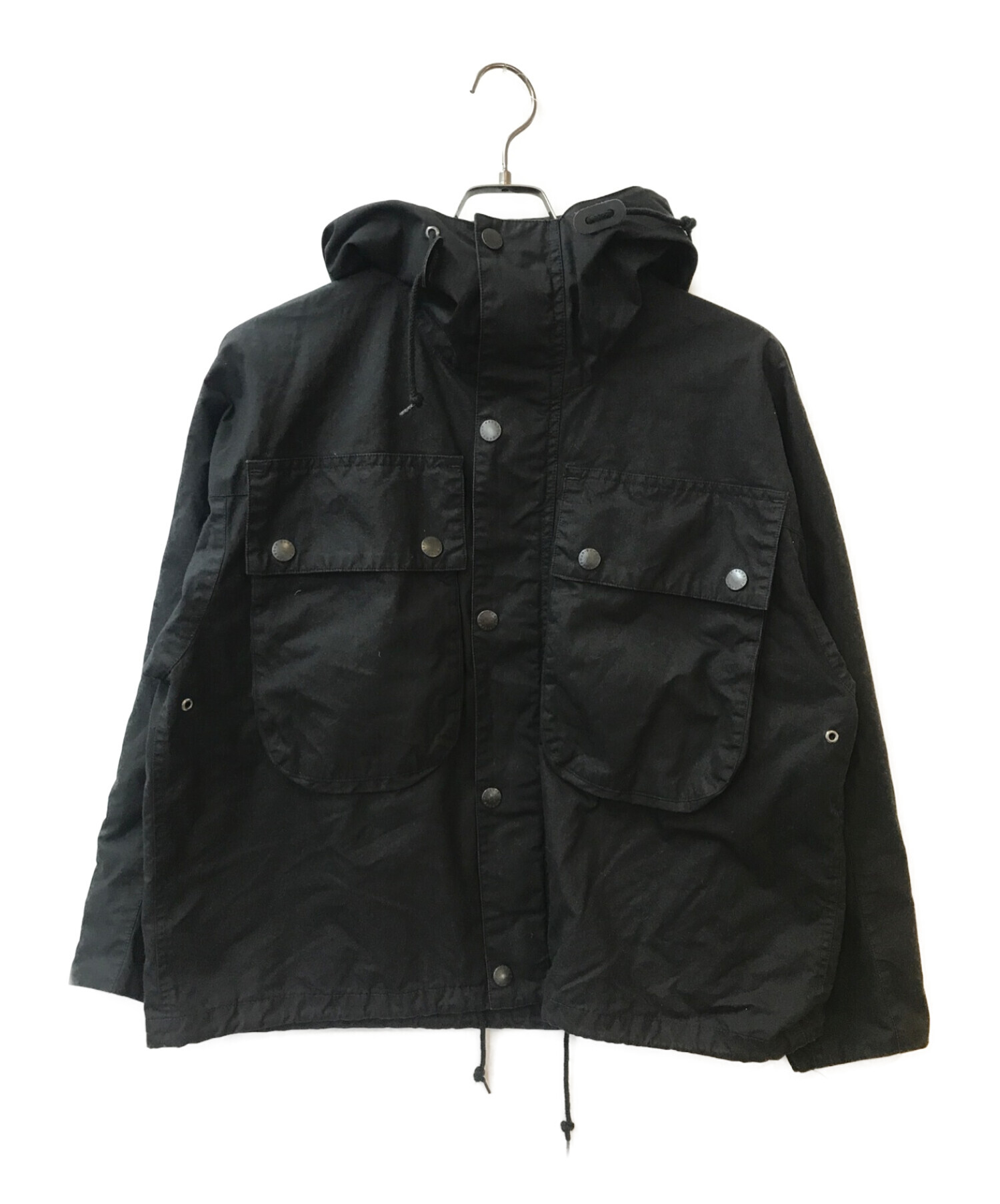 Barbour (バブアー) KAPTAIN SUNSHINE (キャプテンサンシャイン) フードショートパーカー ブラック サイズ:S