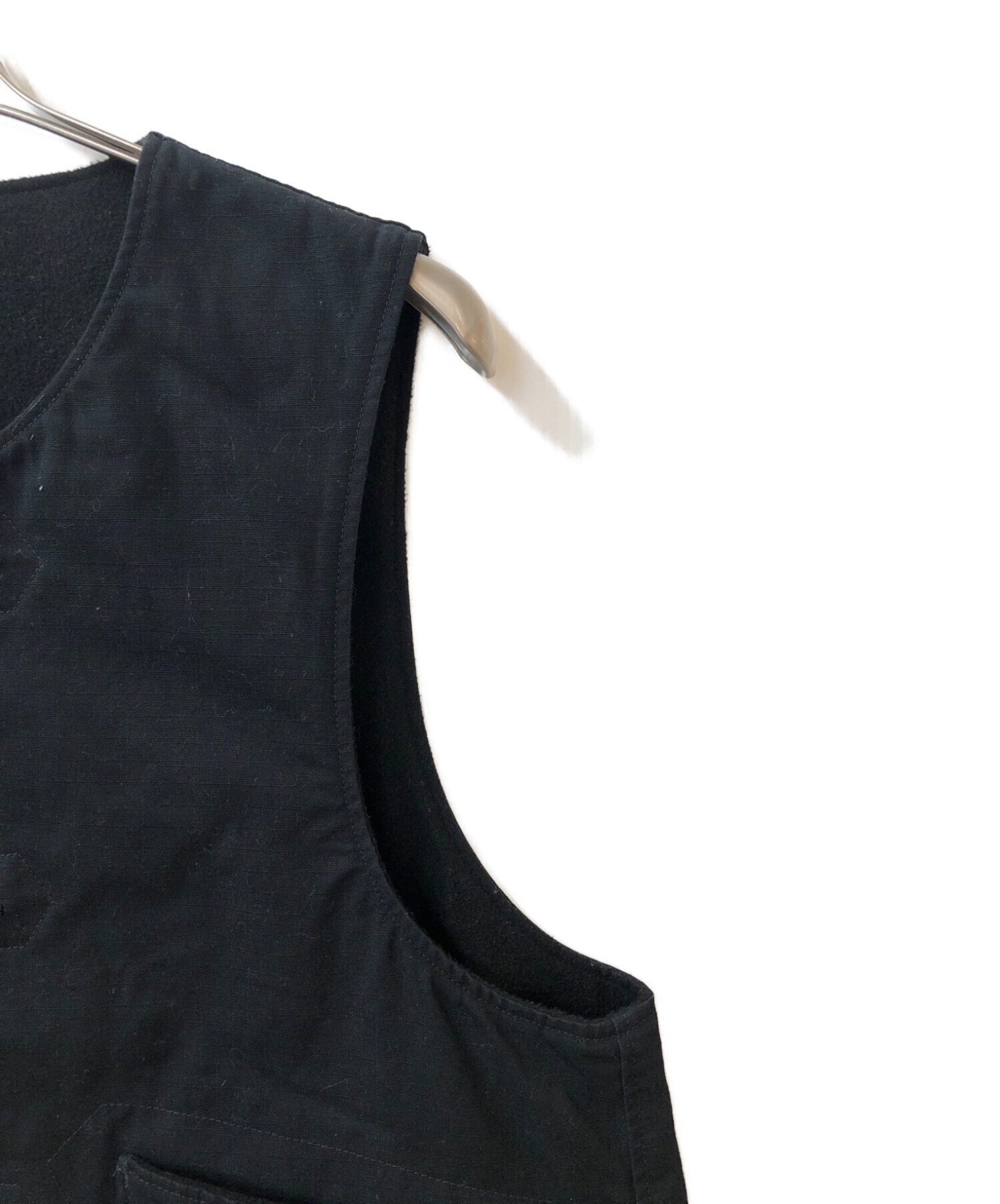 Engineered Garments (エンジニアードガーメンツ) OverVest Heavyweight Cotton Ripstop ブラック  サイズ:Ｍ