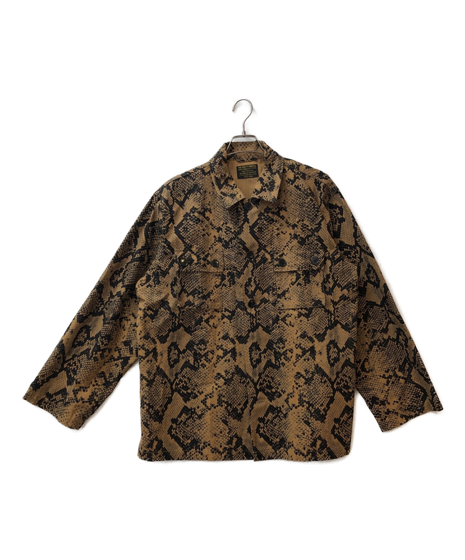 WACKO MARIA (ワコマリア) PYTHON ARMY SHIRT ブラウン サイズ:M