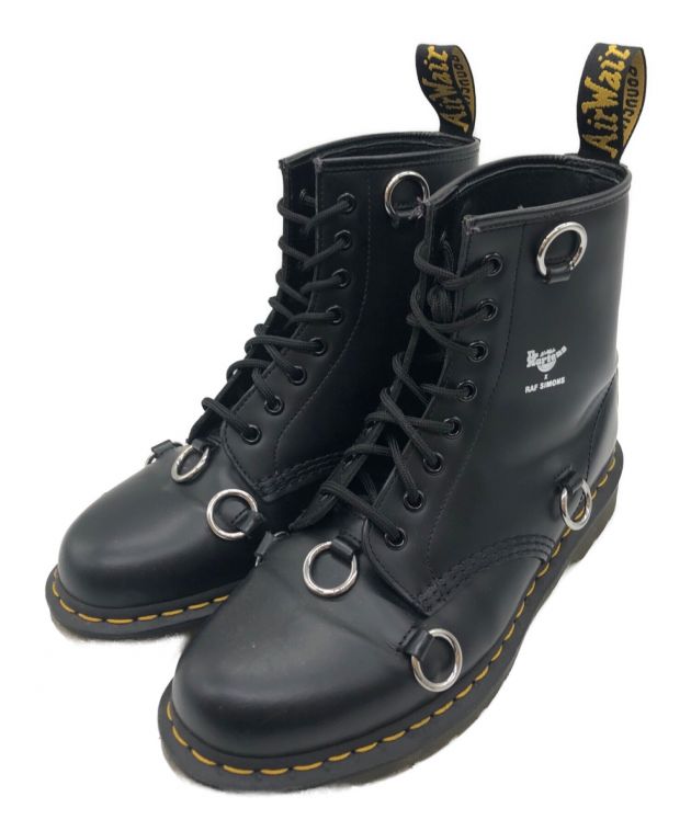 中古・古着通販】RAF SIMONS (ラフシモンズ) Dr.Martens (ドクターマーチン) リング付き8ホールブーツ ブラック  サイズ:UK８｜ブランド・古着通販 トレファク公式【TREFAC FASHION】スマホサイト