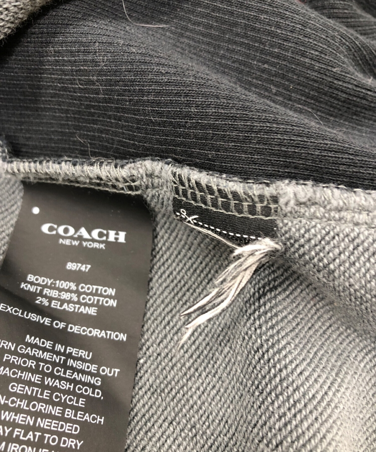 中古・古着通販】COACH (コーチ) シグネチャープルオーバーパーカー