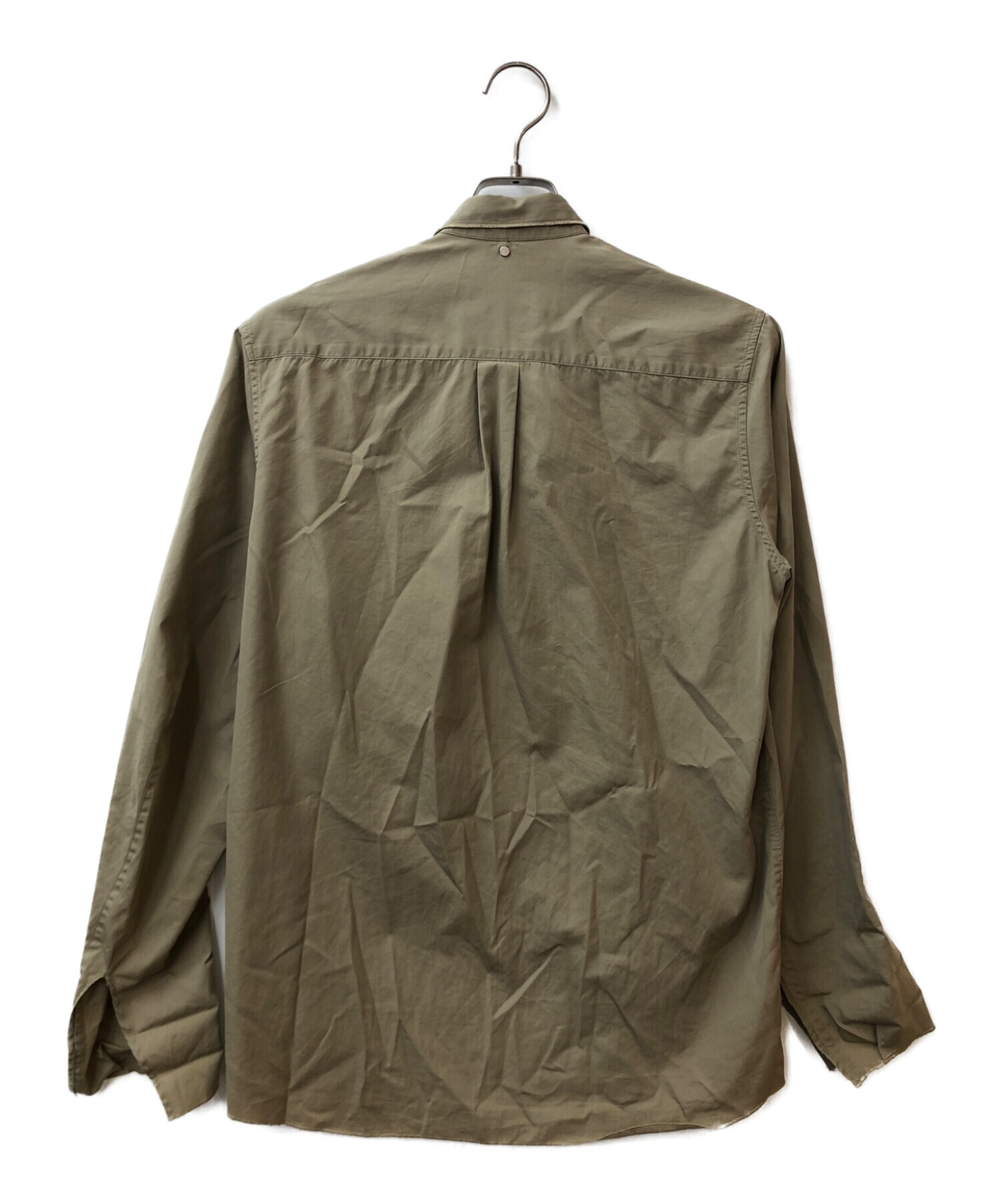 OAMC (オーエーエムシー) ジップアップシャツジャケット ベージュ サイズ:S