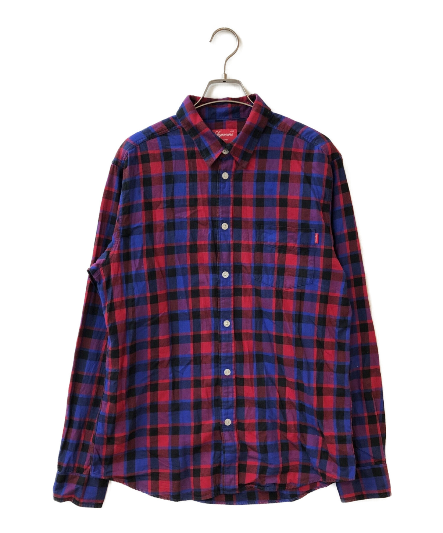 中古・古着通販】SUPREME (シュプリーム) Tartan Plaid Shirt レッド ...