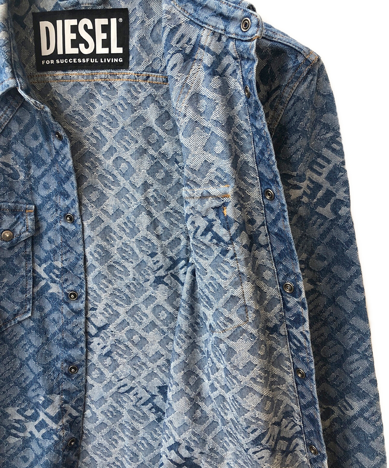 DIESEL (ディーゼル) D-LEO CAMICIA DENIM SHIRT インディゴ サイズ:XL