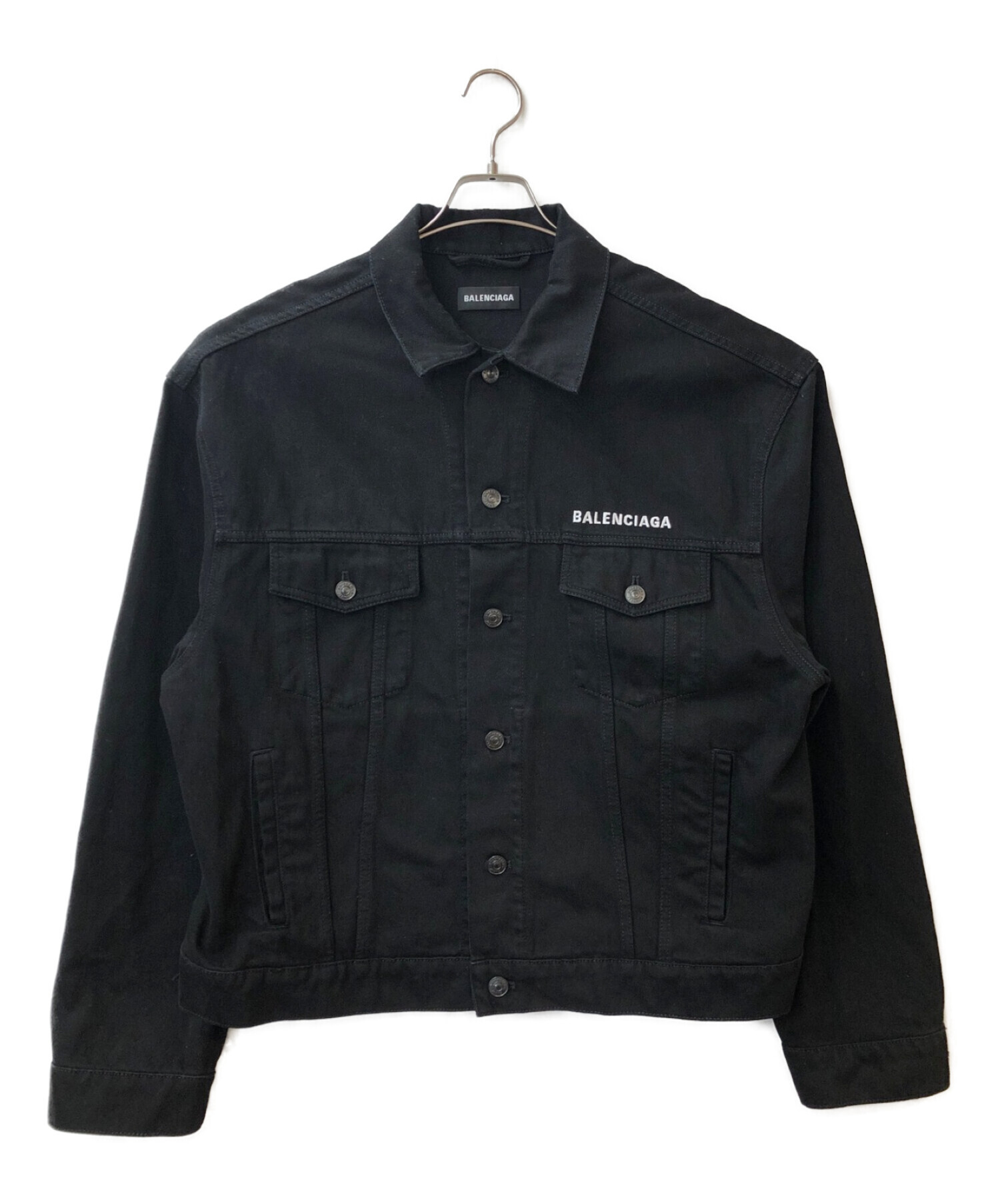 BALENCIAGA (バレンシアガ) CREW DENIM JACKET ブラック サイズ:48