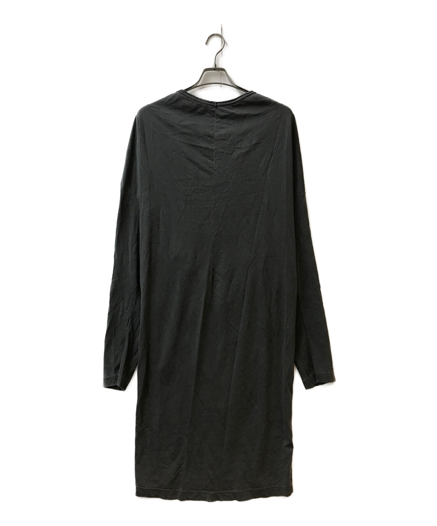 高級✨BALENCIAGA 2017 ロングワンピース ドレス 絹 黒 リボン-