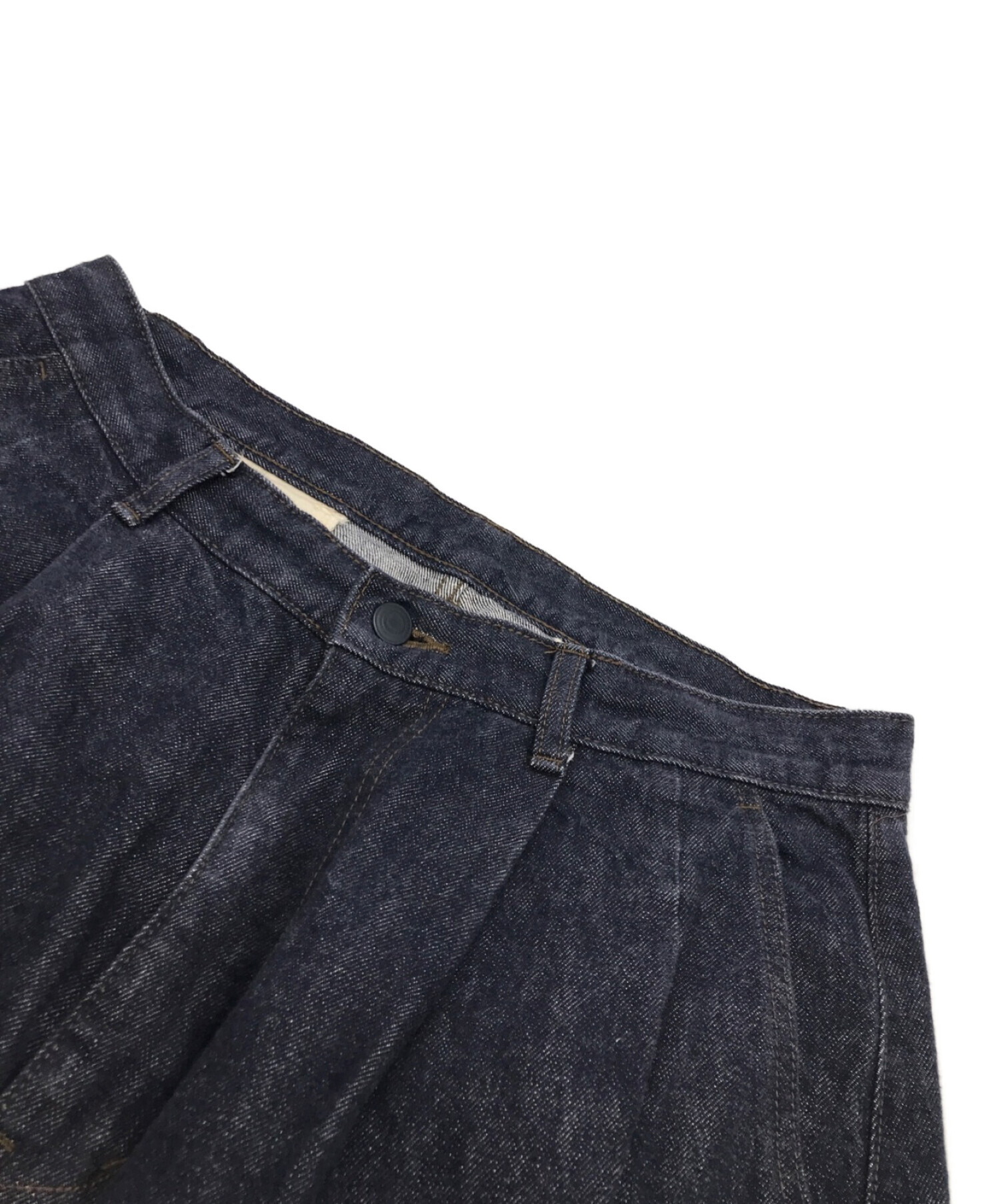 Graphpaper (グラフペーパー) Colorfast Denim Two Tuck Pants インディゴ サイズ:2