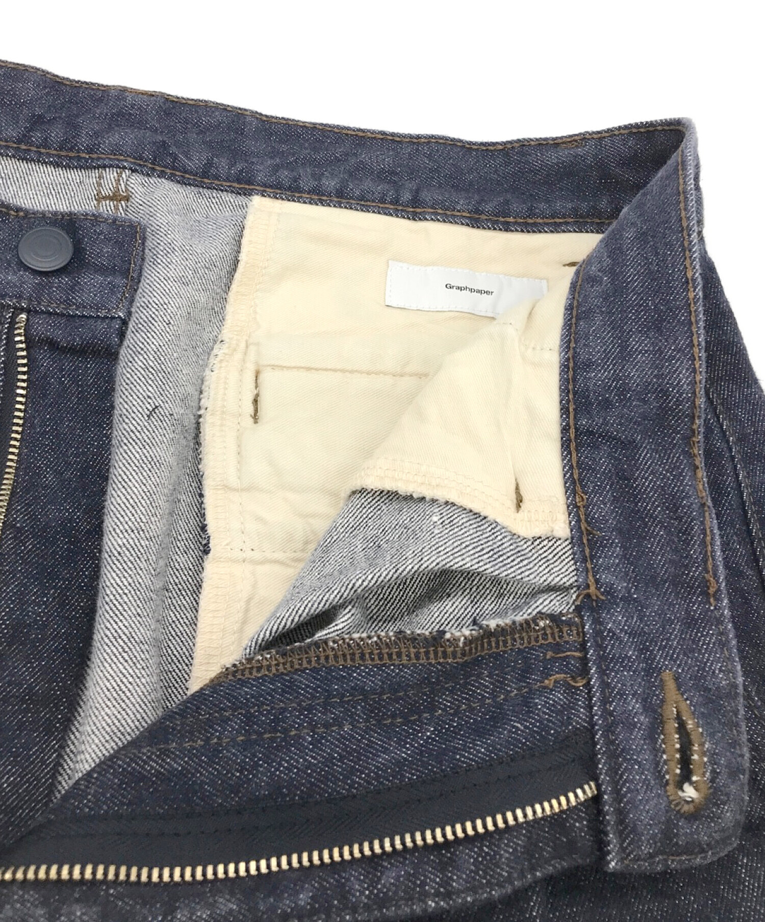 Graphpaper (グラフペーパー) Colorfast Denim Two Tuck Pants インディゴ サイズ:2