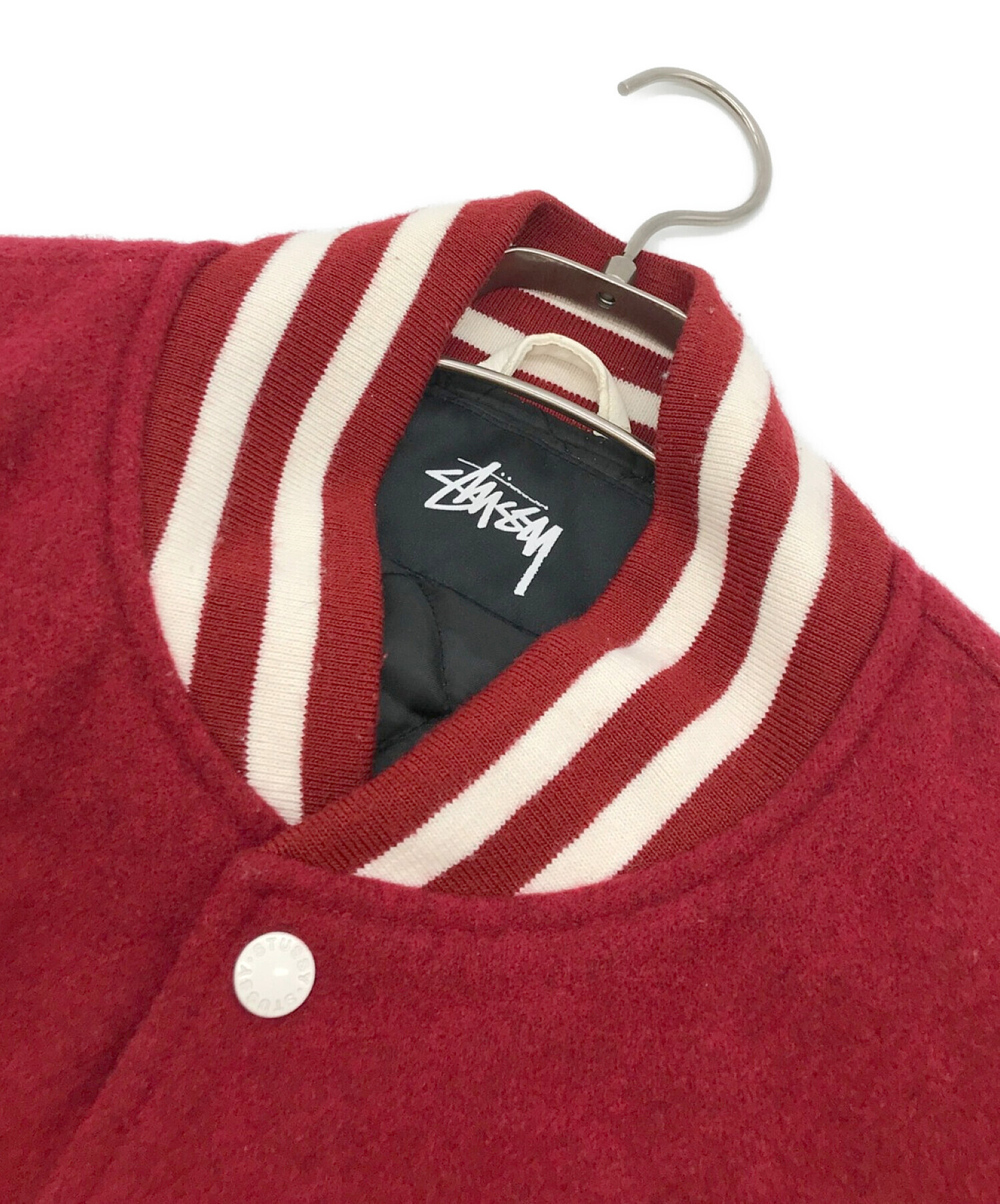 【超特価得価】size XL Stussy ステューシー　スタジャン　胸元　背面　刺繡　ロゴ ジャケット・アウター