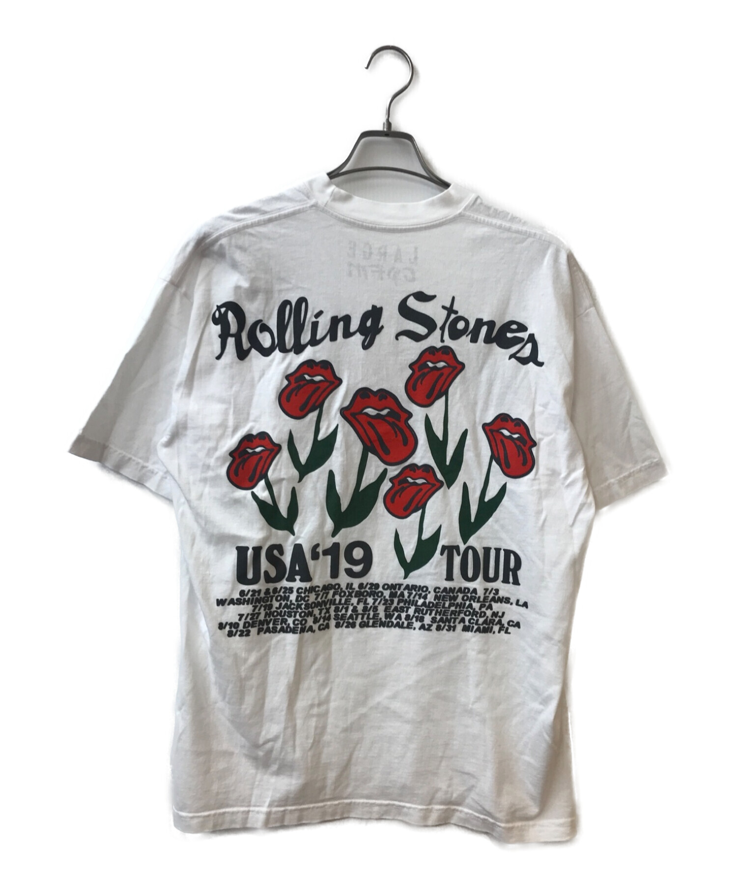 CPFM (カクタスプラント フリーマーケット) Rolling Stones TOUR Tシャツ ホワイト サイズ:L