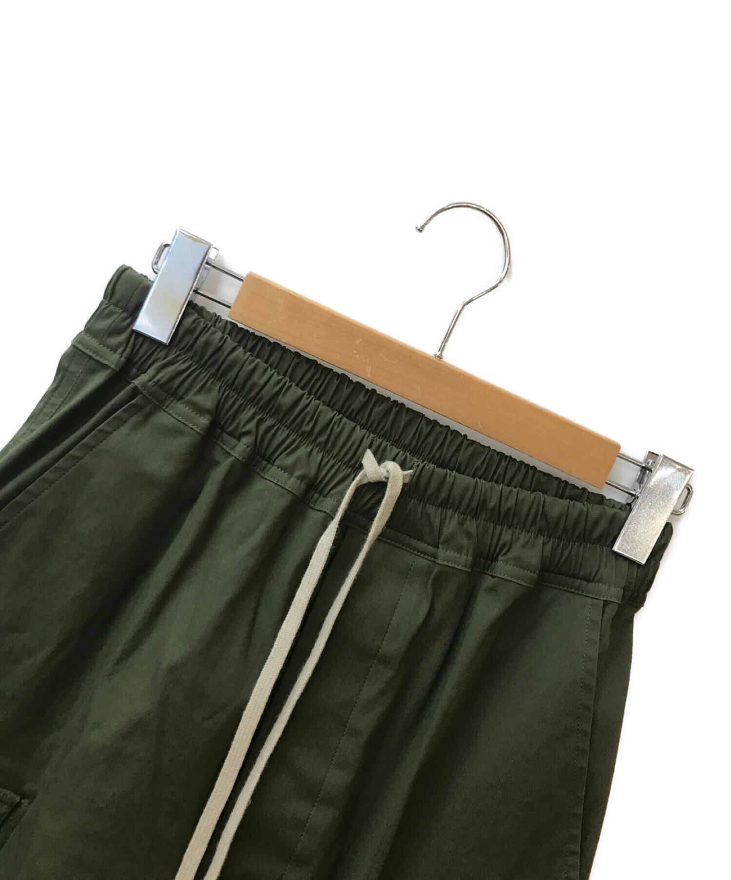 品番rick owens cargo long green 46 - チノパン