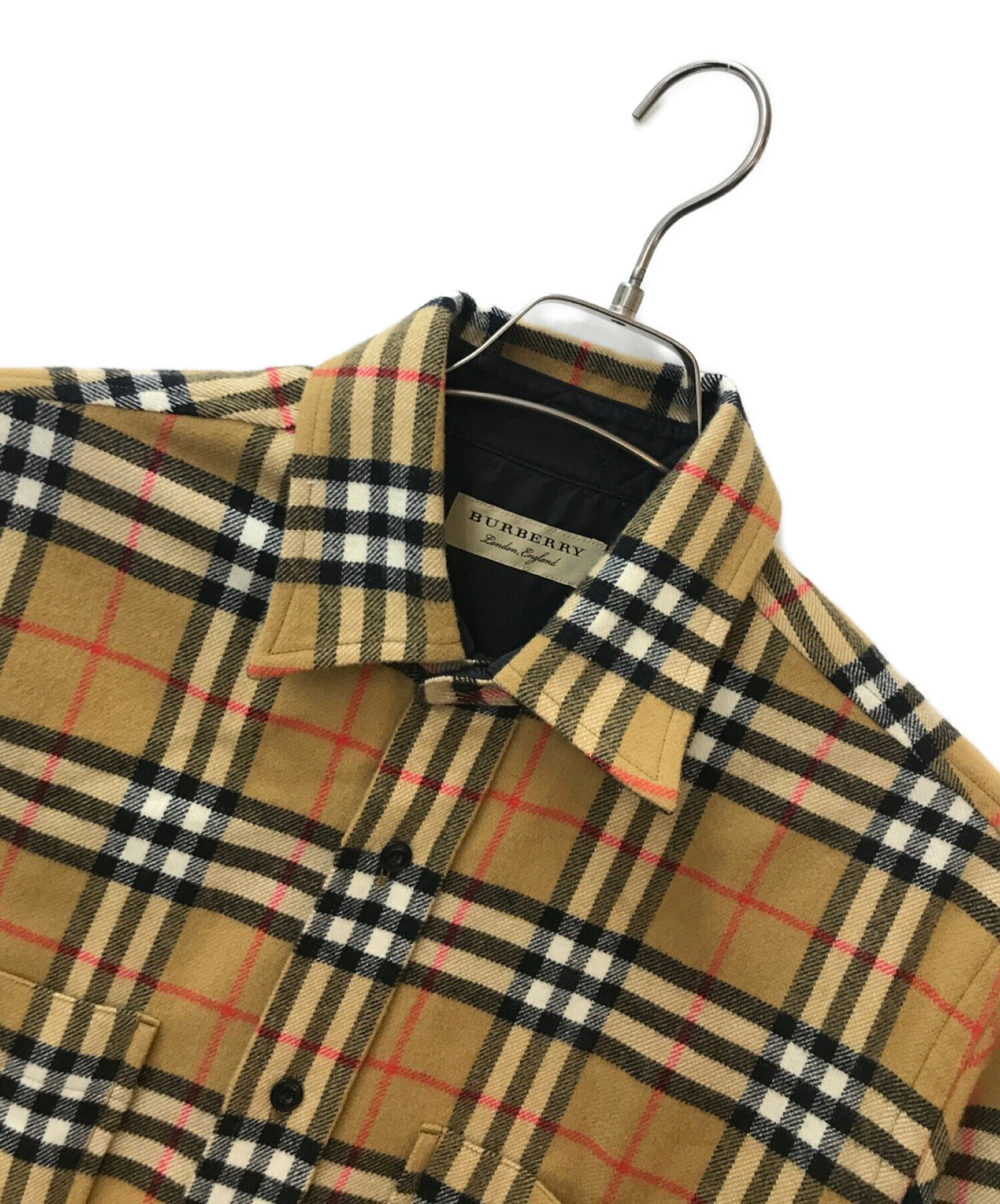 BURBERRY LONDON ENGLAND (バーバリー ロンドン イングランド) Lyndhurst Check Flannel Shirt  ベージュ サイズ:M