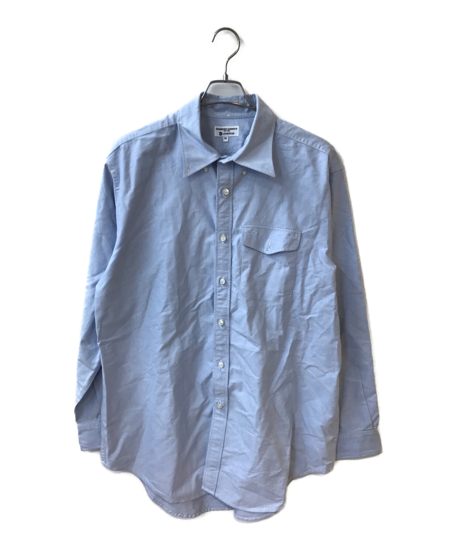 Engineered Garments (エンジニアド ガーメンツ) LOWERCASE (ロウワーケース) ボタンダウンシャツ ブルー サイズ:M