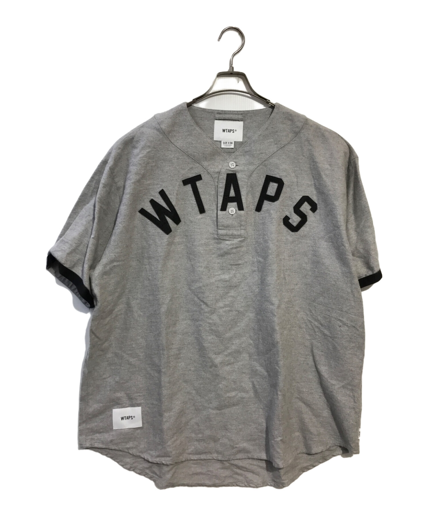 中古・古着通販】WTAPS (ダブルタップス) ベースボールシャツ グレー 