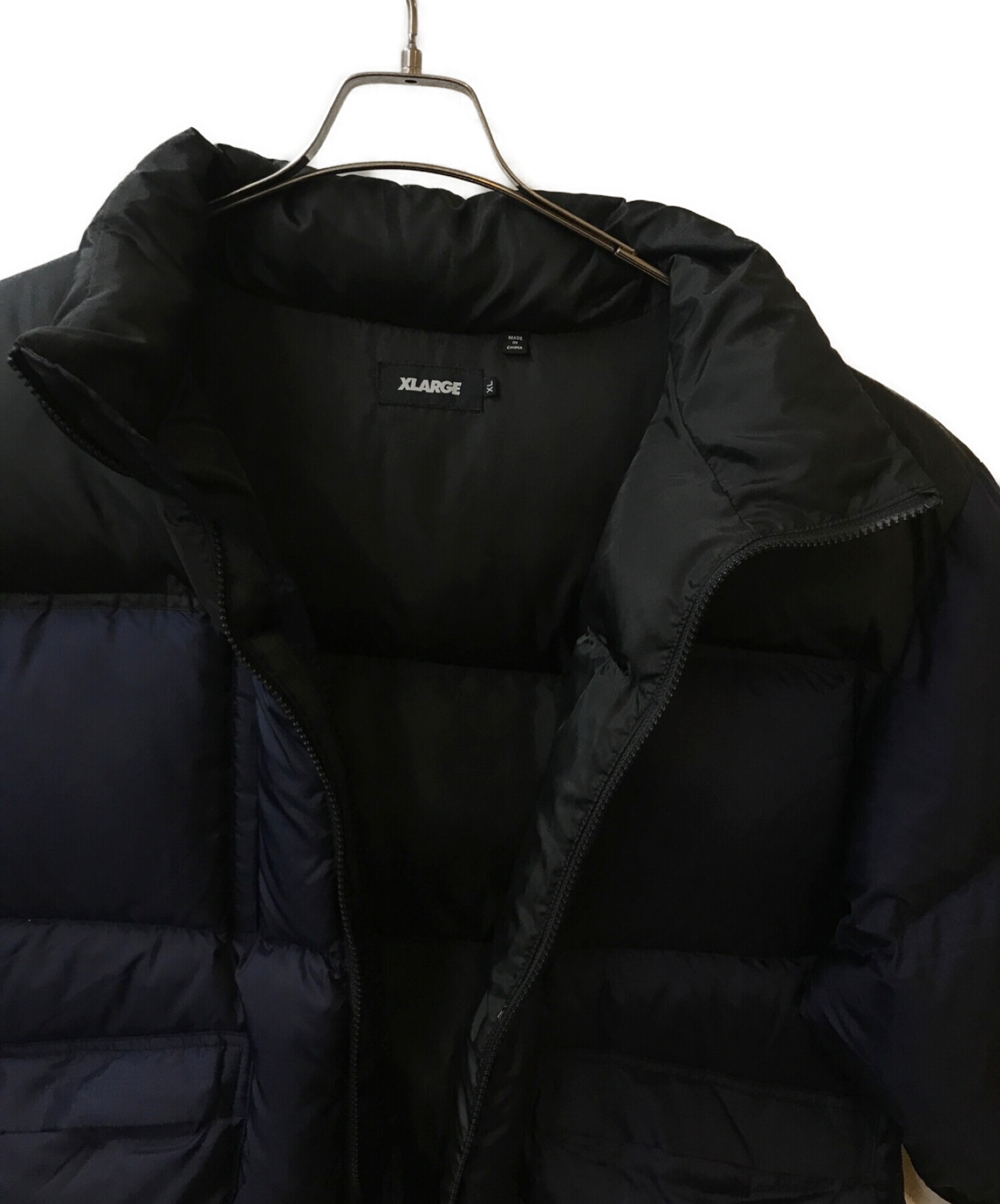 中古・古着通販】X-LARGE (エクストララージ) DOWN JACKET ネイビー