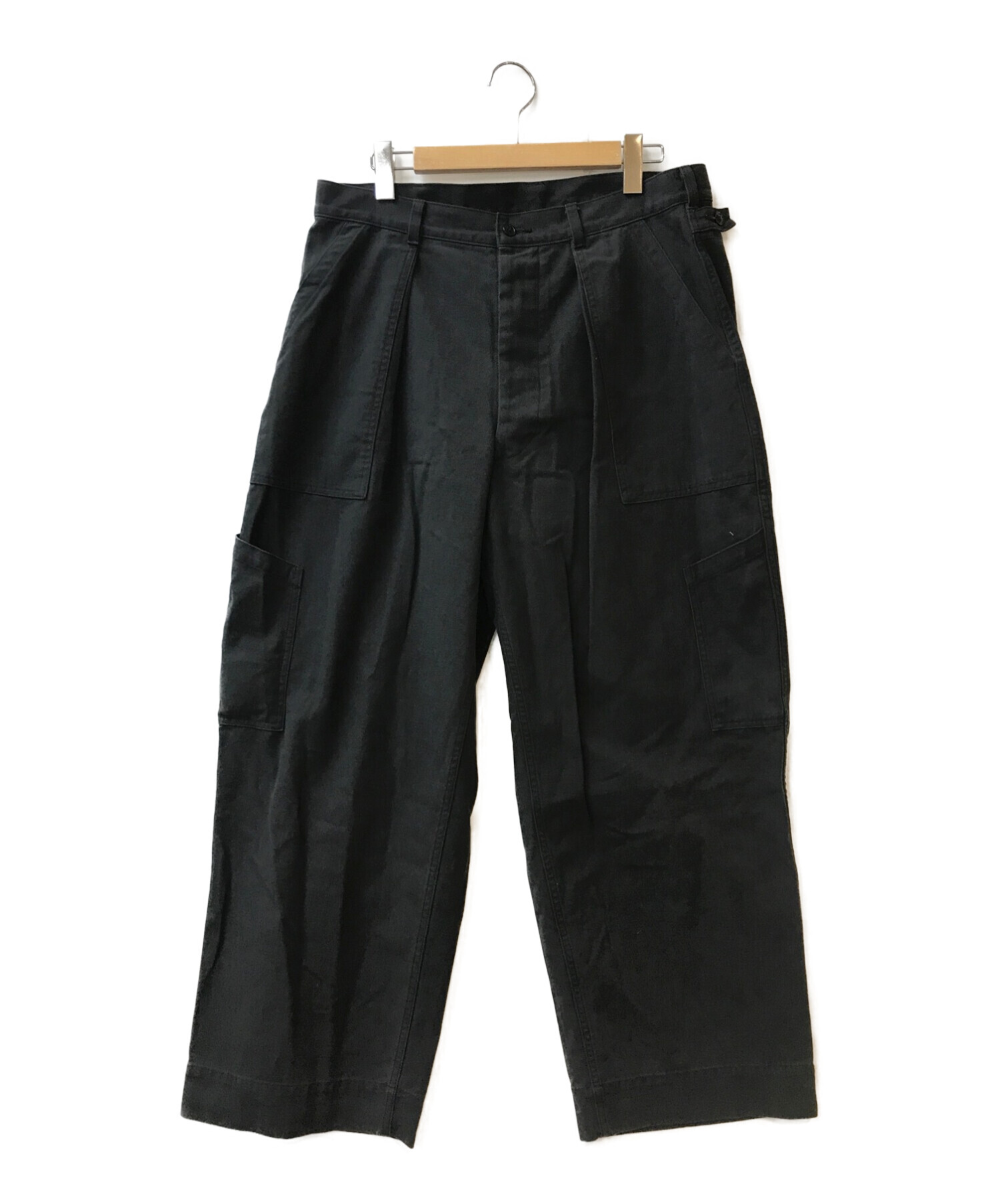 中古・古着通販】A.PRESSE (アプレッセ) washed denim pants ブラック