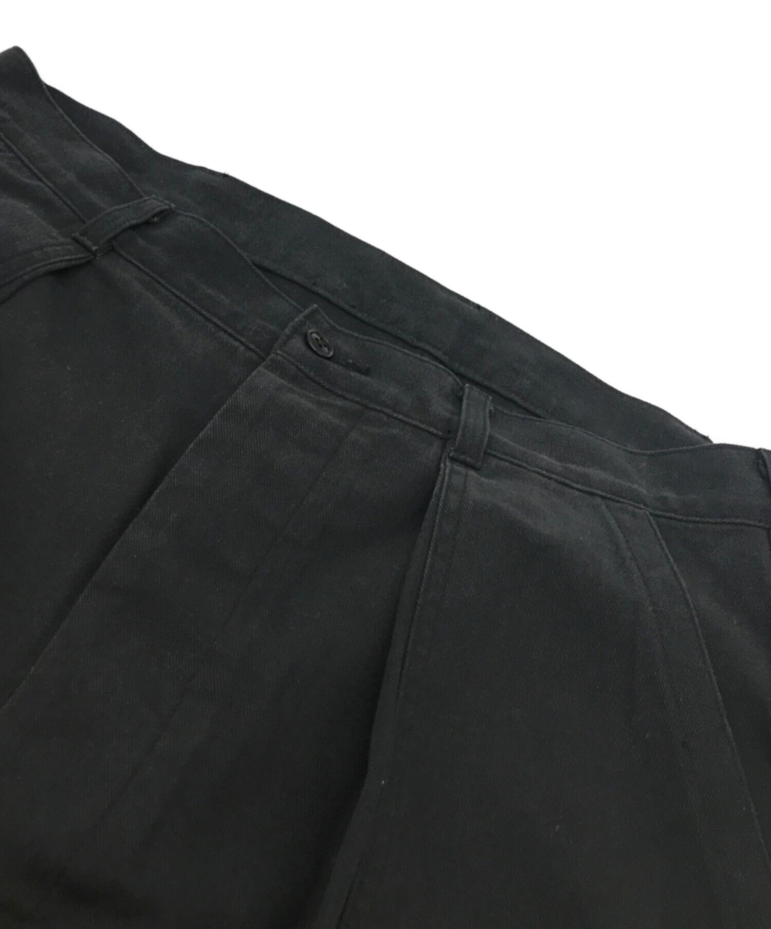中古・古着通販】A.PRESSE (アプレッセ) washed denim pants ブラック