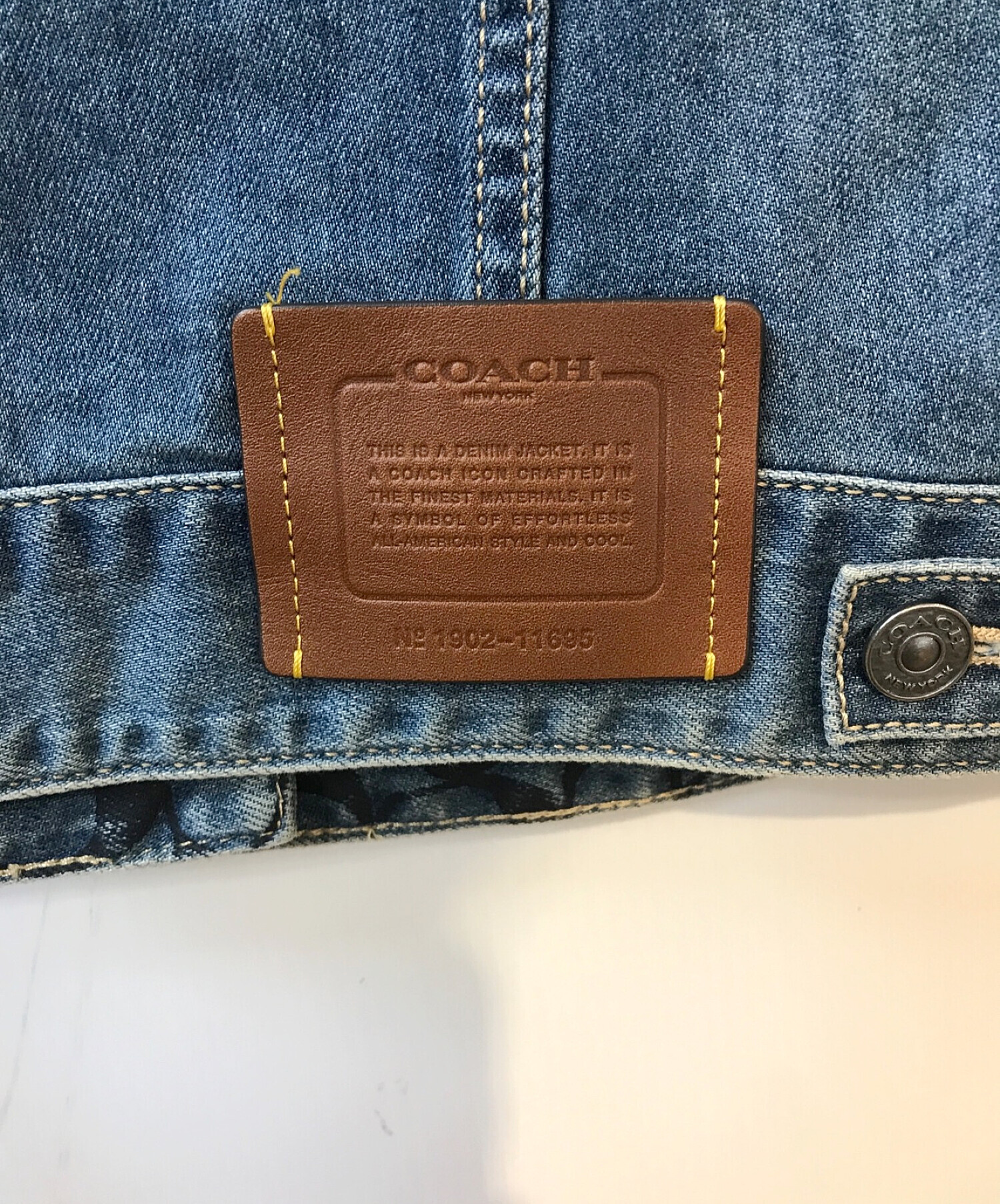 中古・古着通販】COACH (コーチ) リラックスドデニムジャケット ブルー