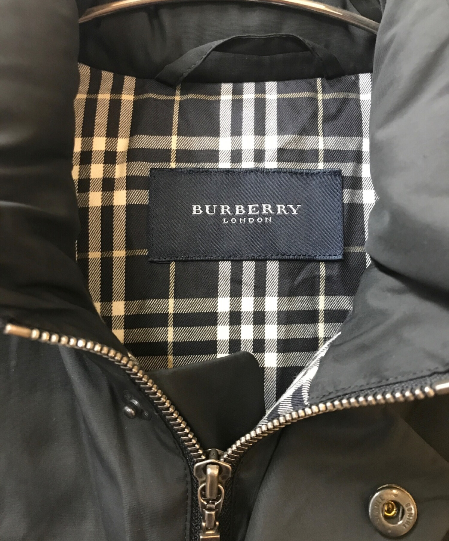 BURBERRY LONDON (バーバリー ロンドン) ダウンベスト ブラック サイズ:M