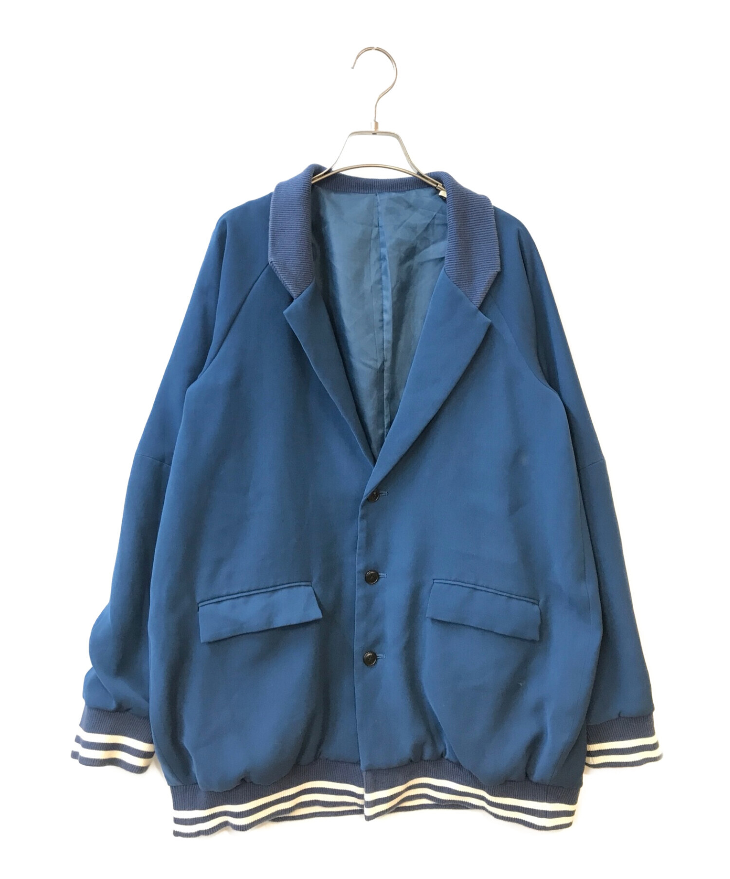 hazama (ハザマ) スタジャンとジャケットの二重装 ブルー サイズ:不明
