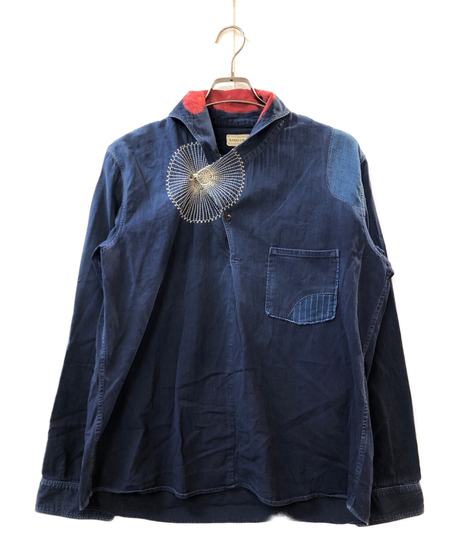 KAPITAL (キャピタル) リメイクプルオーバーシャツ ブルー サイズ:3