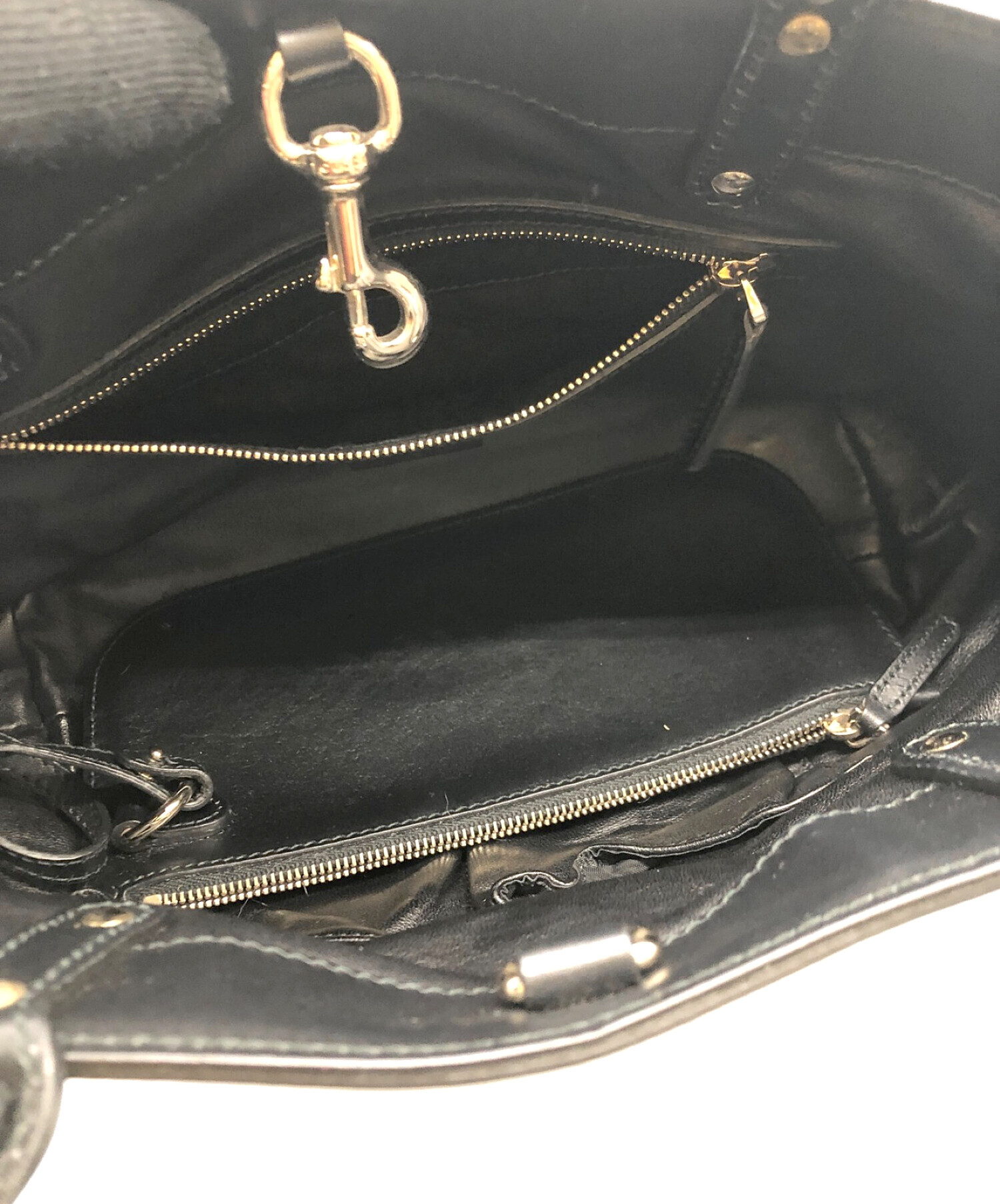 中古・古着通販】GUCCI (グッチ) ハラコトートバッグ ベージュ サイズ