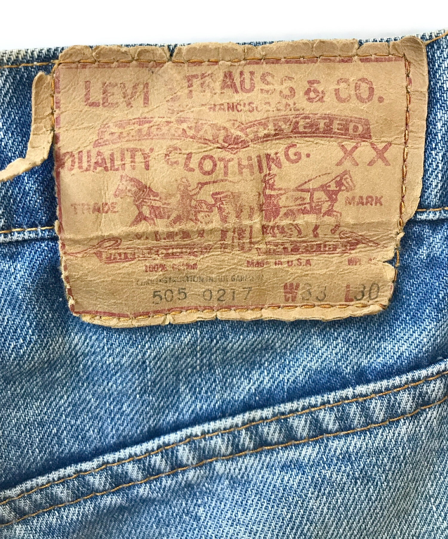 中古・古着通販】LEVI'S (リーバイス) 66後期505ヴィンテージデニム