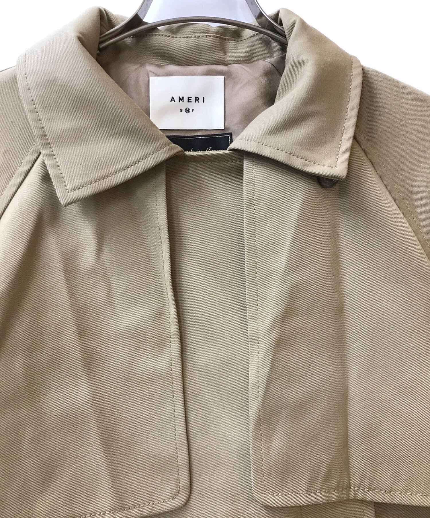 中古・古着通販】AMeLIE (アメリ) MINIMAL FLARE LONG TRENCH COAT