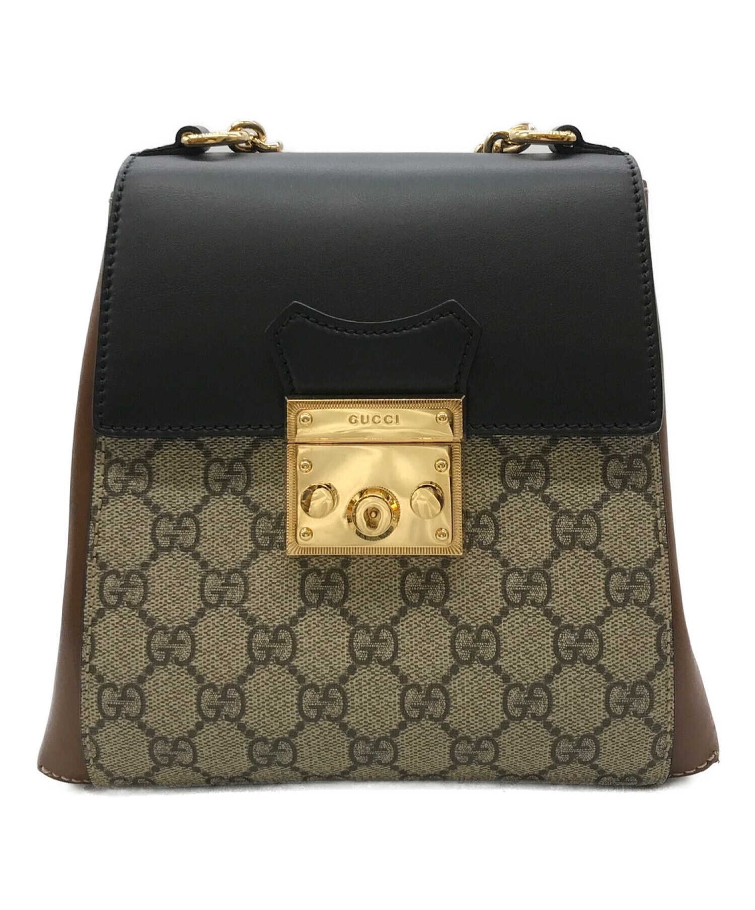 中古・古着通販】GUCCI (グッチ) GGスプリーム パドロック リュック