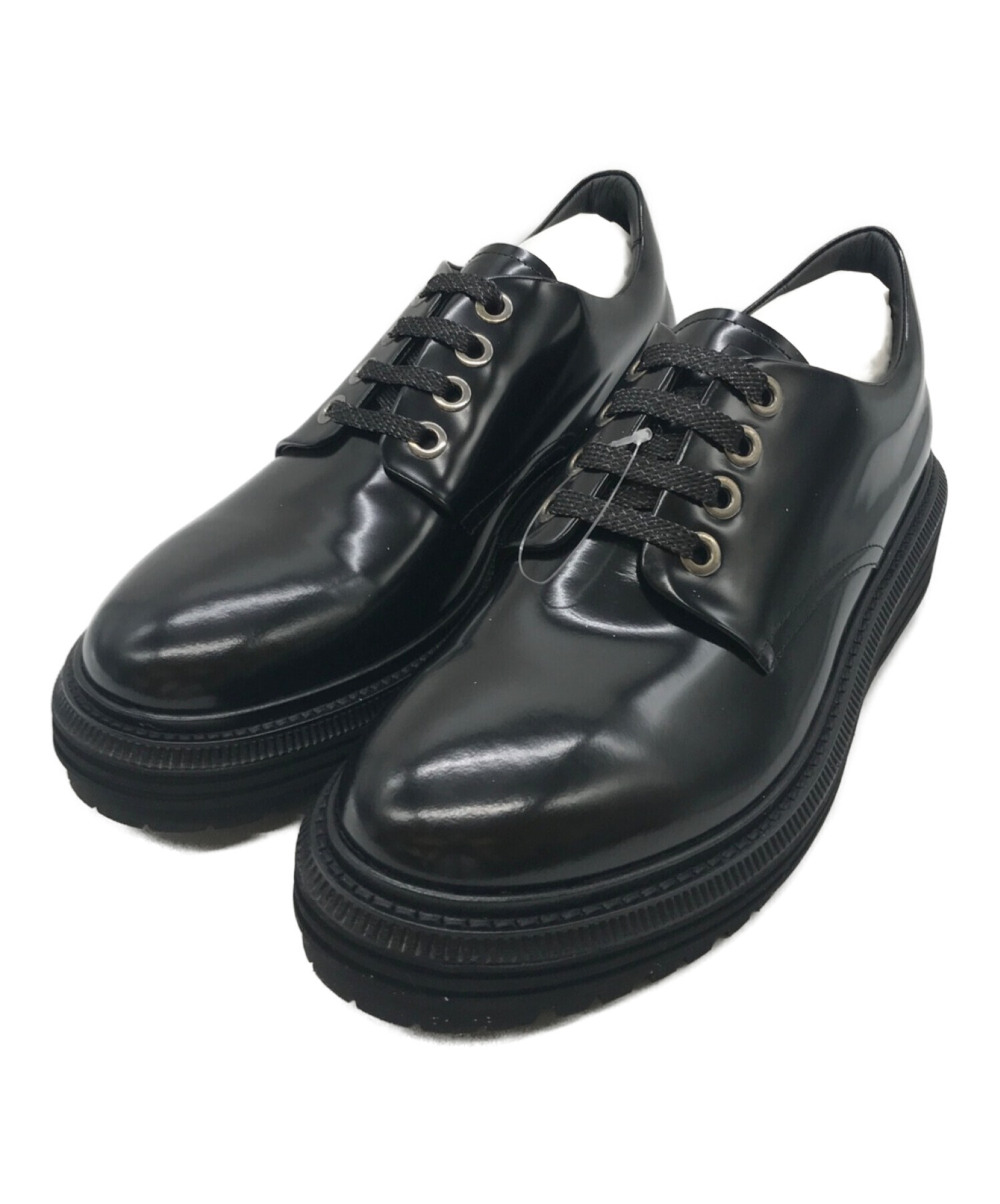 アルマーニ／EMPORIO ARMANI シューズ ビジネスシューズ 靴 ビジネス メンズ 男性 男性用レザー 革 本革 ブラック 黒  XEU174 レザーソール