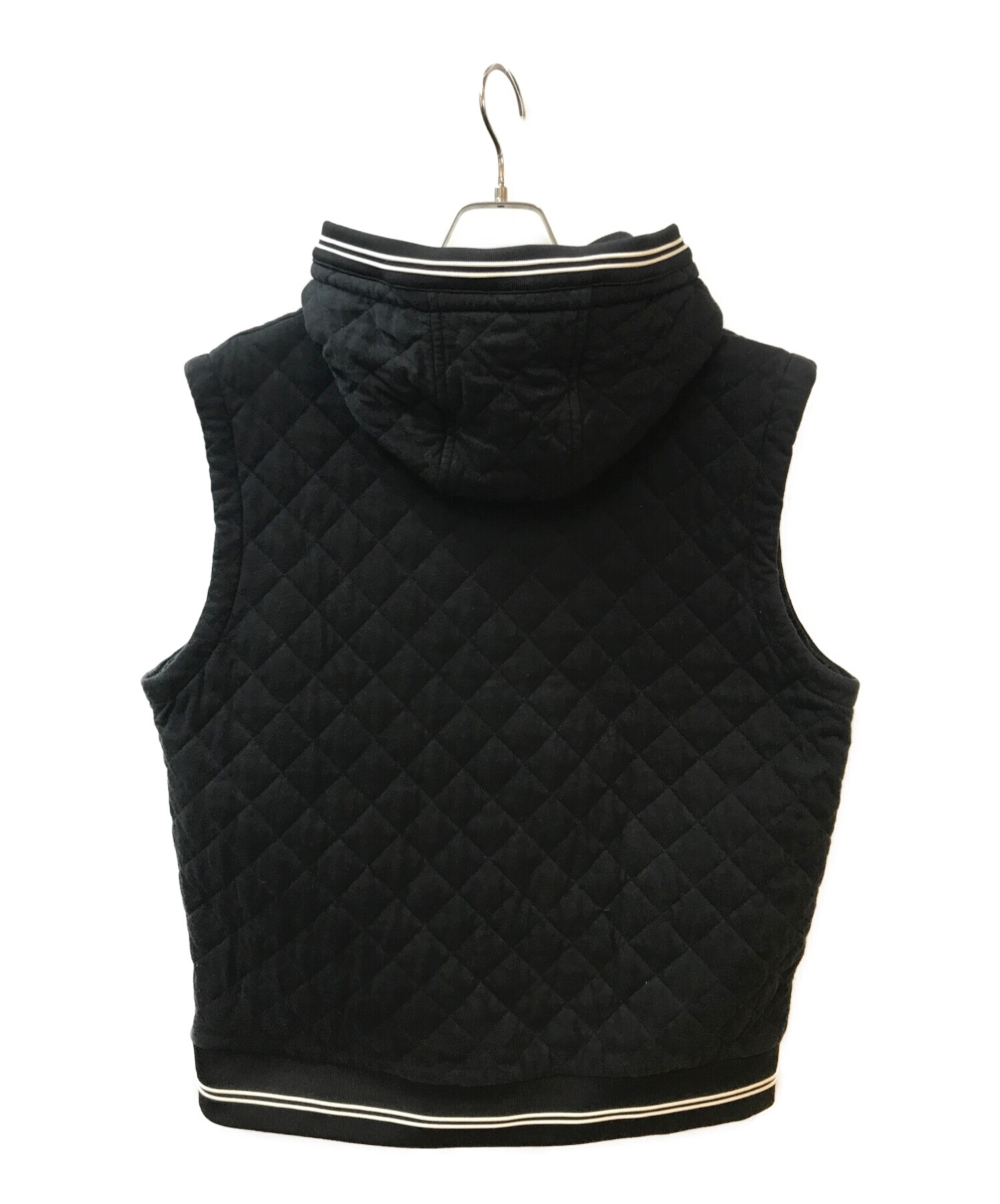 MONCLER (モンクレール) MAGLIA GILET キルティングベスト ブラック サイズ:3XL