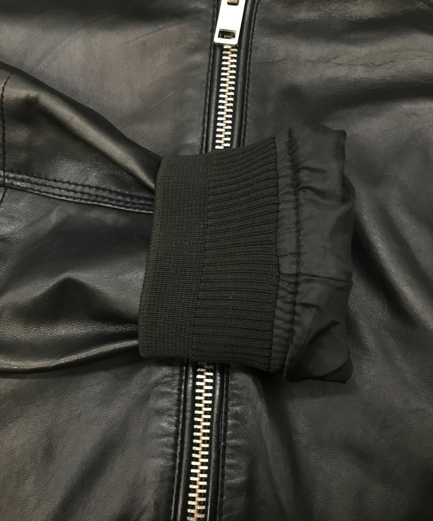 DIESEL (ディーゼル) フーデットレザージャケット ブラック サイズ:Ｓ