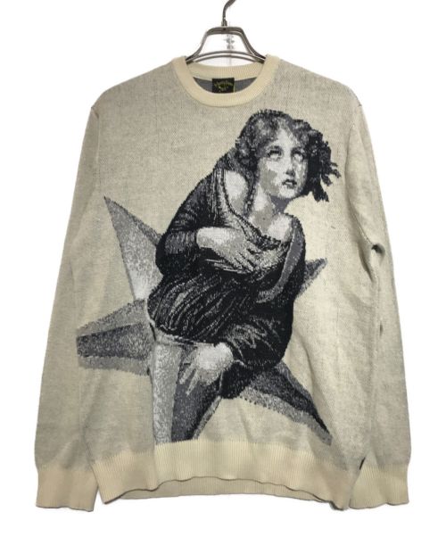 中古・古着通販】HUF (ハフ) SMASHING PUMPKINS (スマッシング パンプキンズ) CREWNECK SWEATER アイボリー  サイズ:L｜ブランド・古着通販 トレファク公式【TREFAC FASHION】スマホサイト