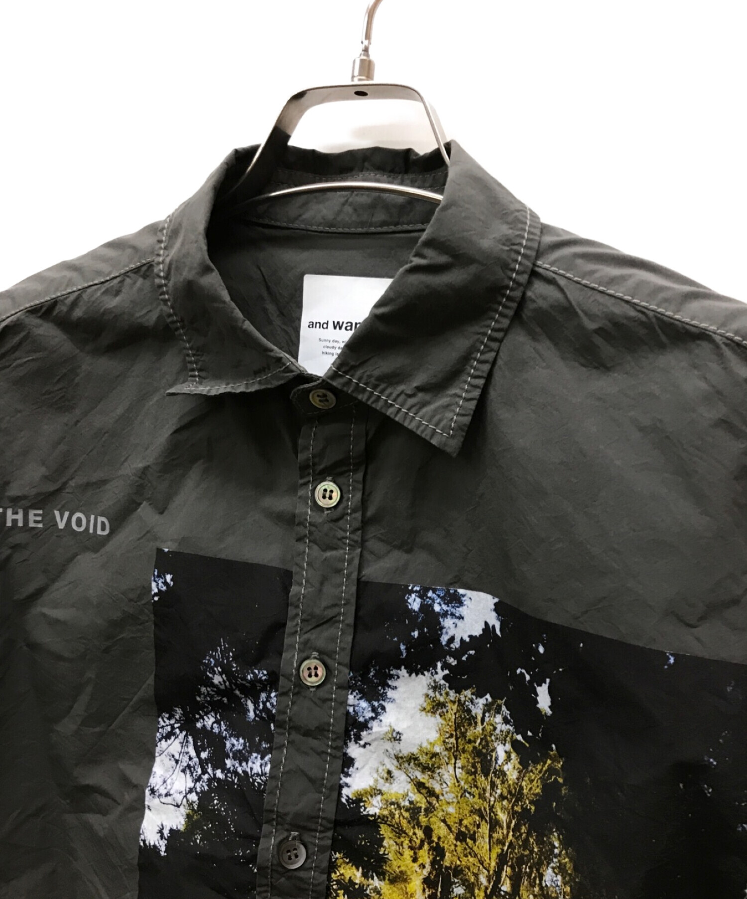 アンドワンダー　andwander THEVOID CORDURA shirt