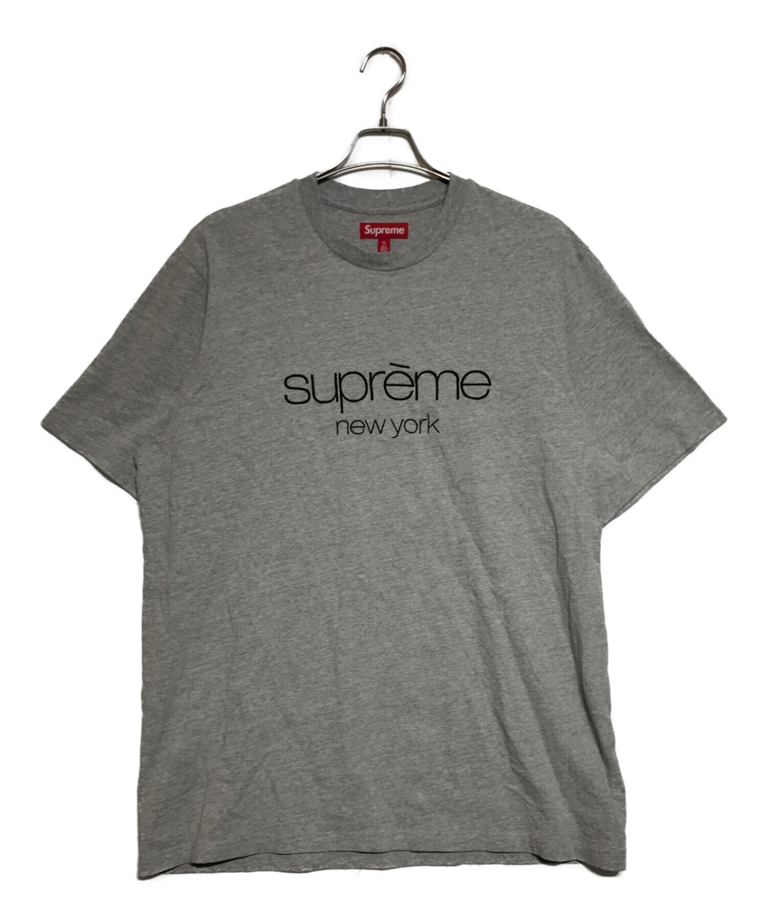 Supreme Classic Logo S/S Top  Grey Lpalace