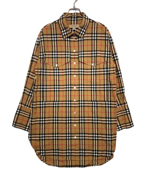 中古・古着通販】BURBERRY (バーバリー) ノヴァチェックロングシャツ 